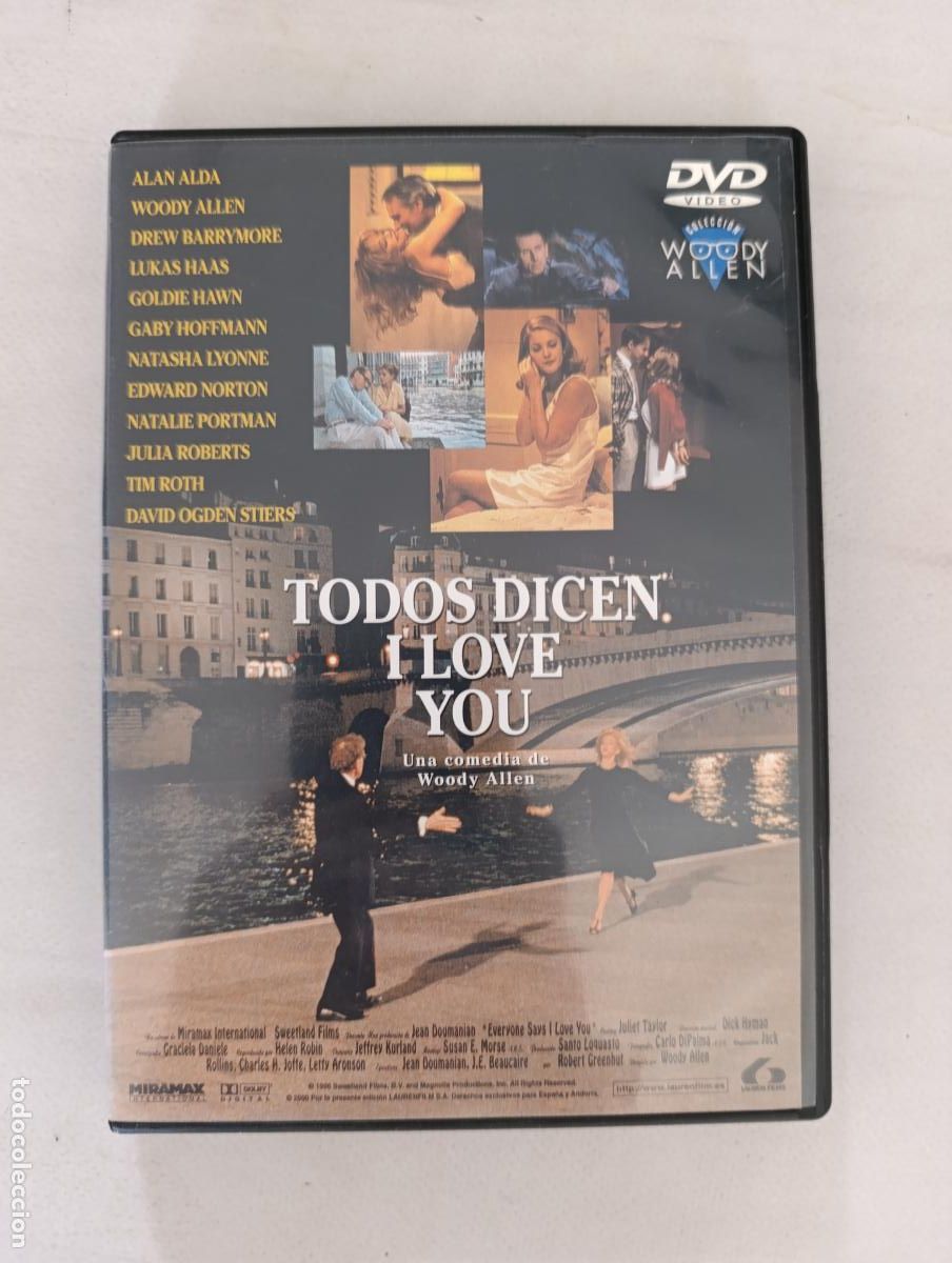 Cine: DVD TODOS DICEN I LOVE YOU - WOODY ALLEN (ER)