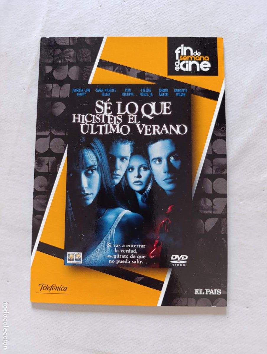 Cine: DVD SE LO QUE HICISTEIS EL ULTIMO VERANO - FUNDA FINA CARTON (ET)