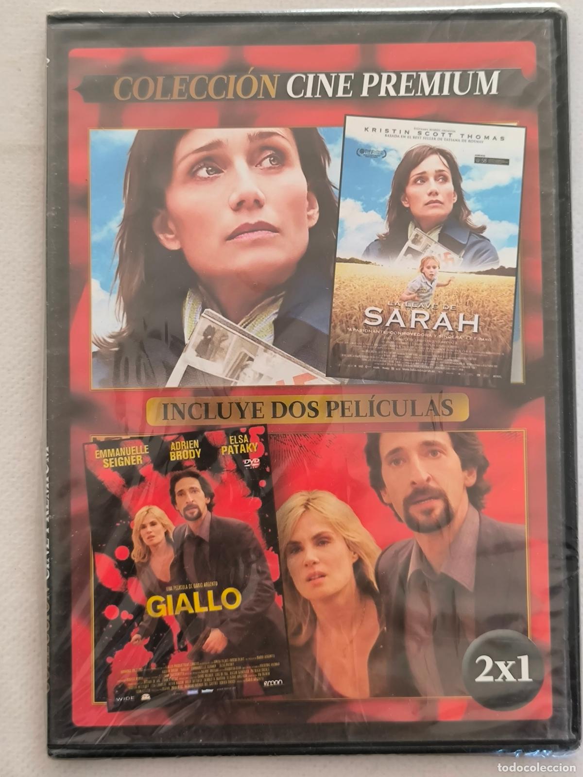 Cine: DVD LA LLAVE DE SARAH / GIALLO - 2 PELICULAS - CAJA SLIM - NUEVO, PRECINTADO (EU)