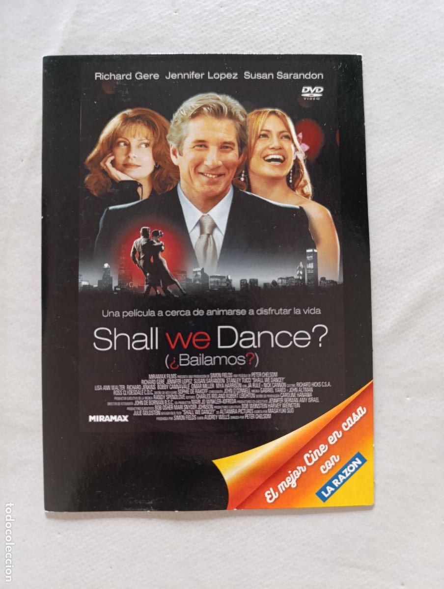 Cine: DVD SHALL WE DANCE? (&iquest;BAILAMOS?) - RICHARD GERE - FUNDA FINA CARTON (FK1)