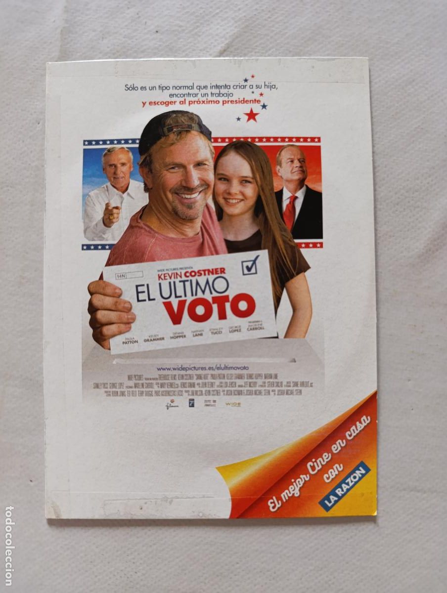 Cine: DVD EL ULTIMO VOTO - KEVIN COSTNER - FUNDA FINA CARTON (FL)