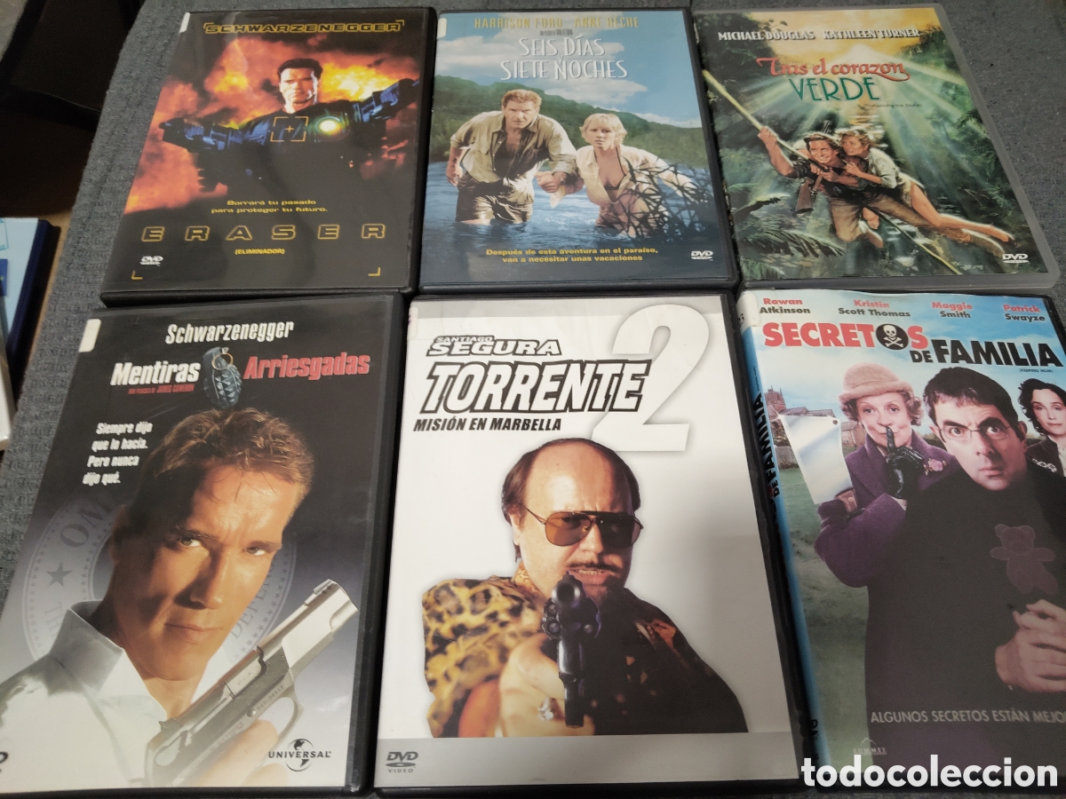 Cine: Lote 6 dvd acci&oacute;n y aventuras