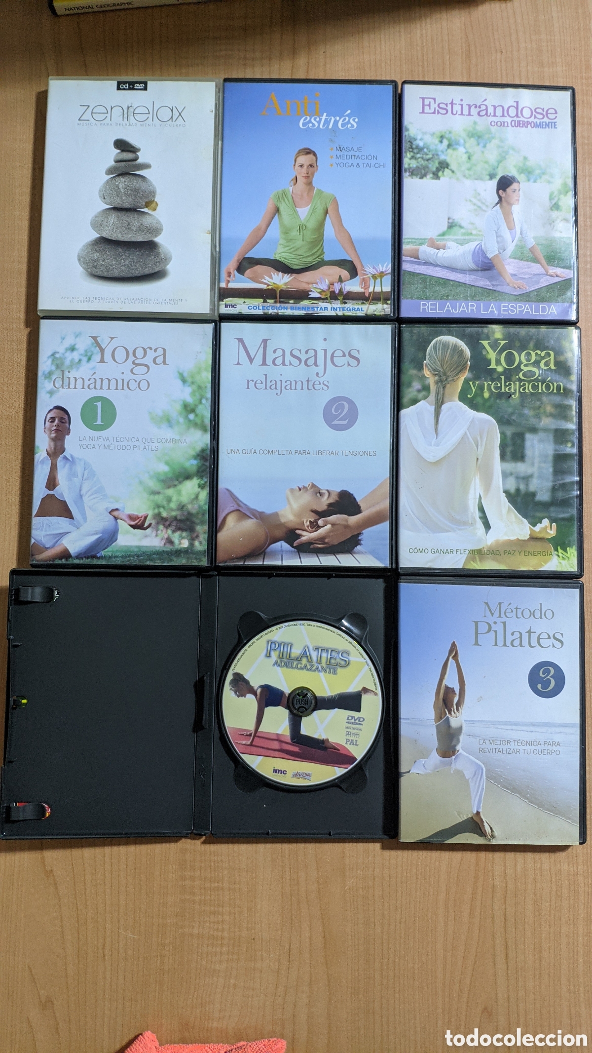 Cine: Lote 8 DVD Yoga, Pilates, Masajes y Relajaci&oacute;n