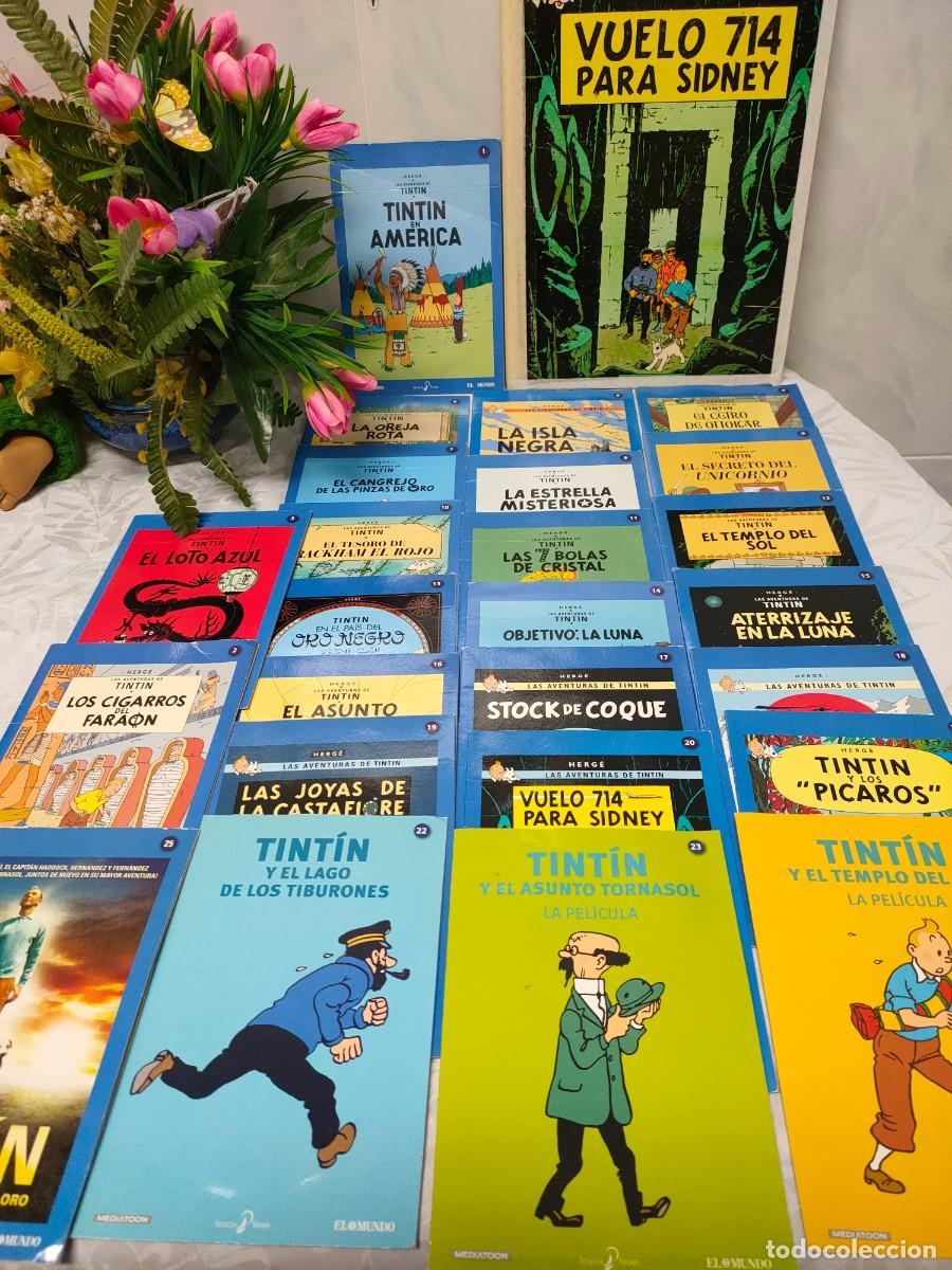 Cine: 25 DVD LOTE ➕ LIBRO DE REGALO ➕ OTROS REGALOS. TINT&Iacute;N DIBUJOS ANIMADOS.