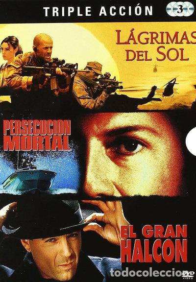 Cine: Triple Acci&oacute;n: L&aacute;grimas del Sol + Persecuci&oacute;n Mortal + El Gran Halc&oacute;n- 8414533042307