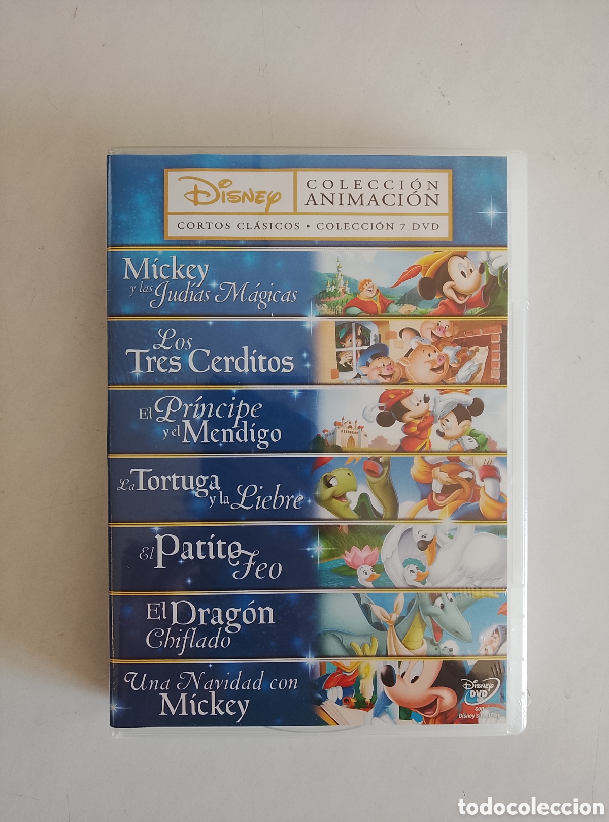 Cine: PACK 7 PELICULA DVD CORTOS CL&Aacute;SICOS WALT DISNEY (7 DISCOS) SIN ABRIR PRECINTADA