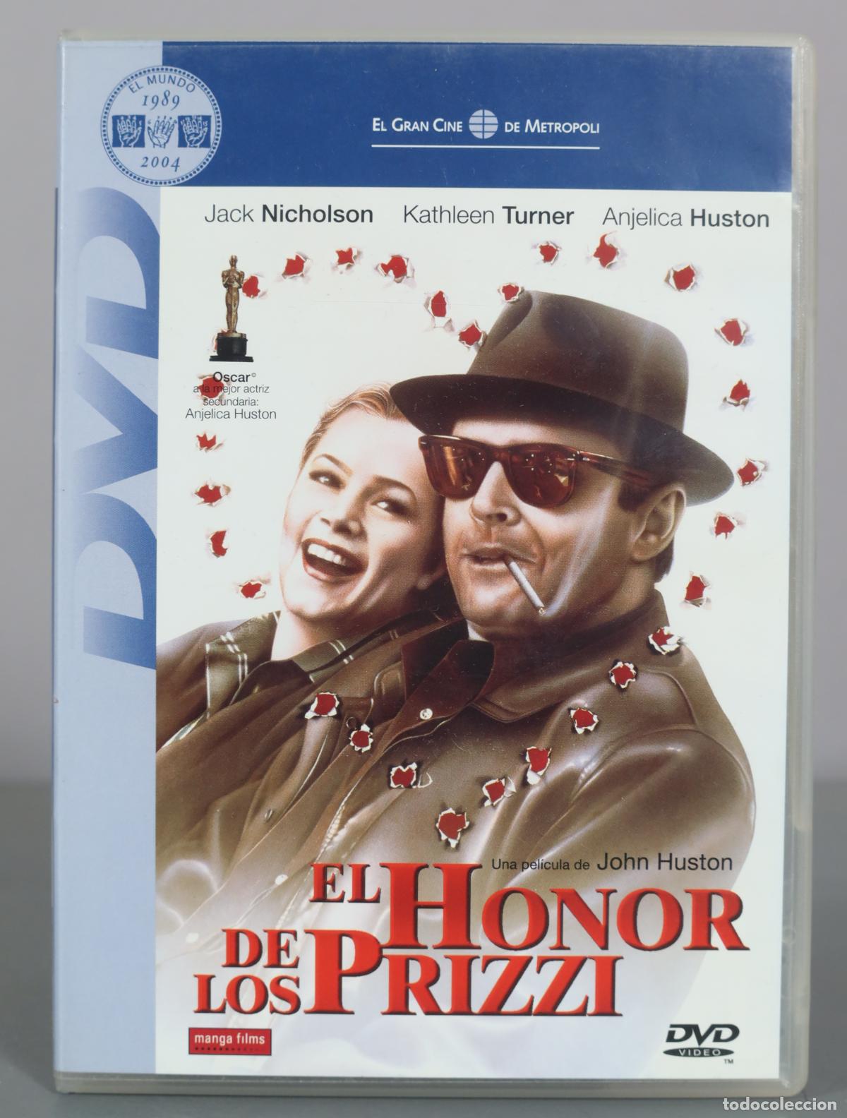 Cin&eacute;ma: DVD. El honor de los Prizzi - John Huston - Jack Nicholson, Kathleen Turner, Anjelica Huston