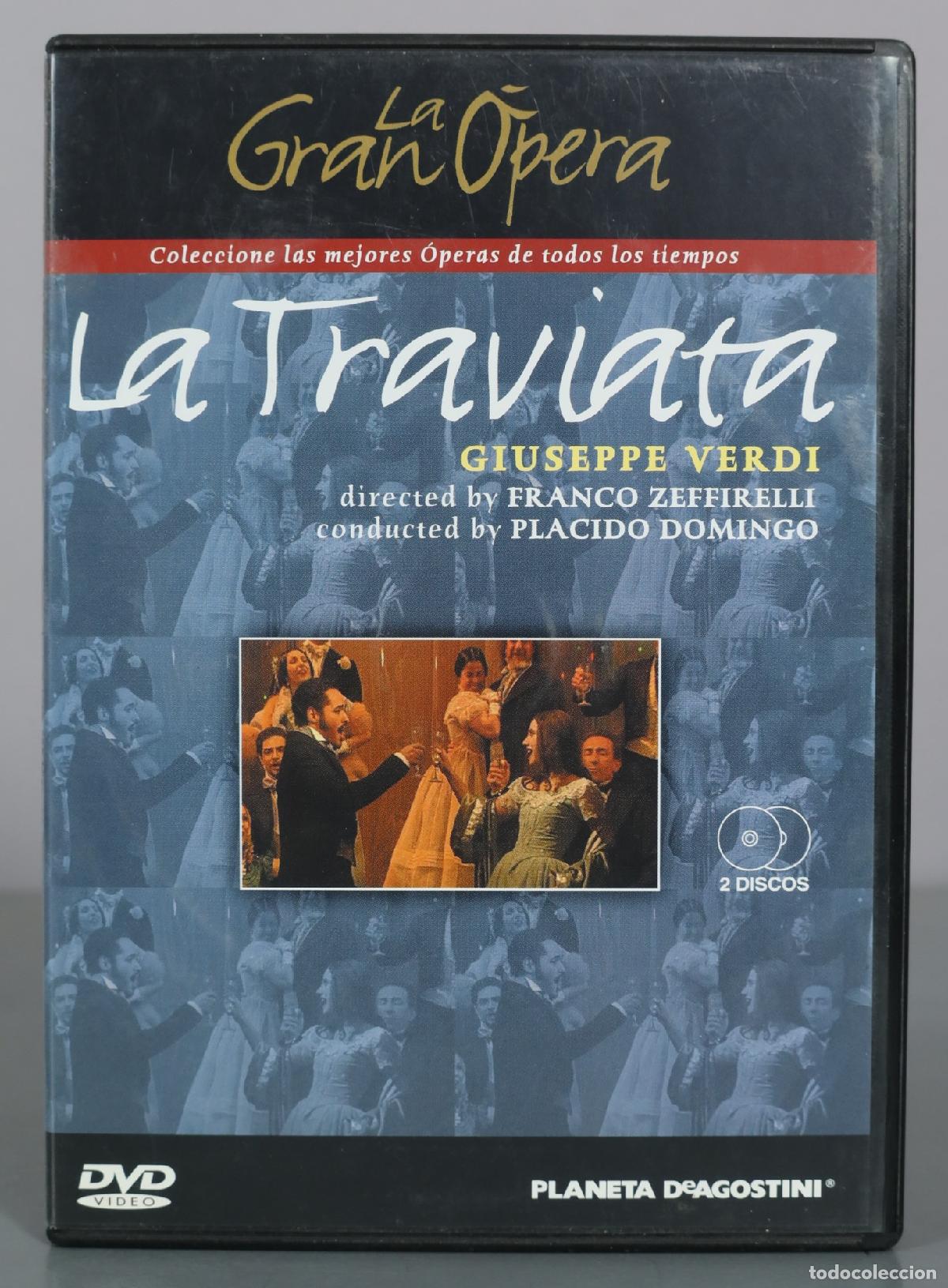 Cine: DVD. La Traviata - Giuseppe Verdi - Franco Zeffirelli - Pl&aacute;cido Domingo - Planeta DeAgostini