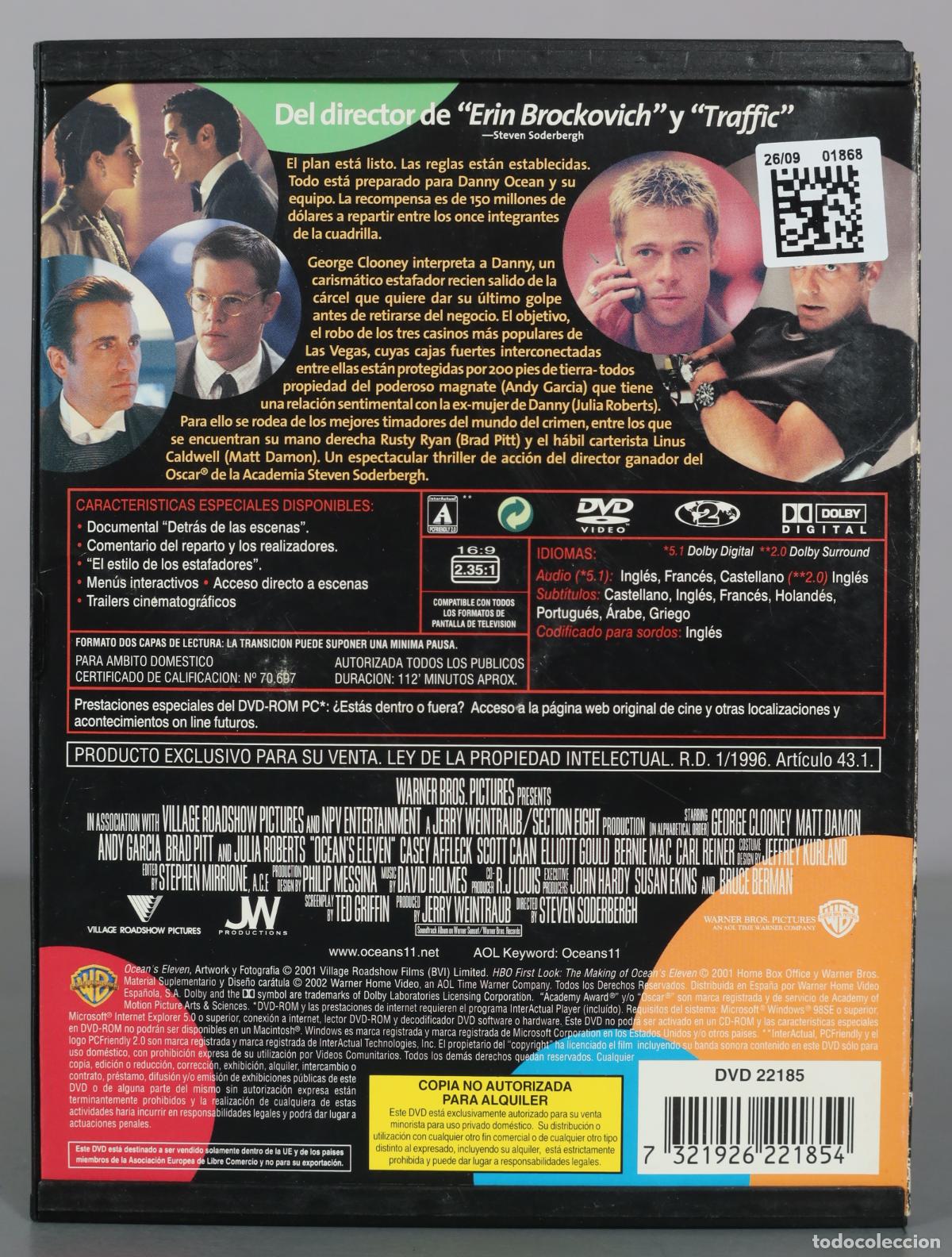 Cine: DVD. Oceans Eleven. - Foto 2