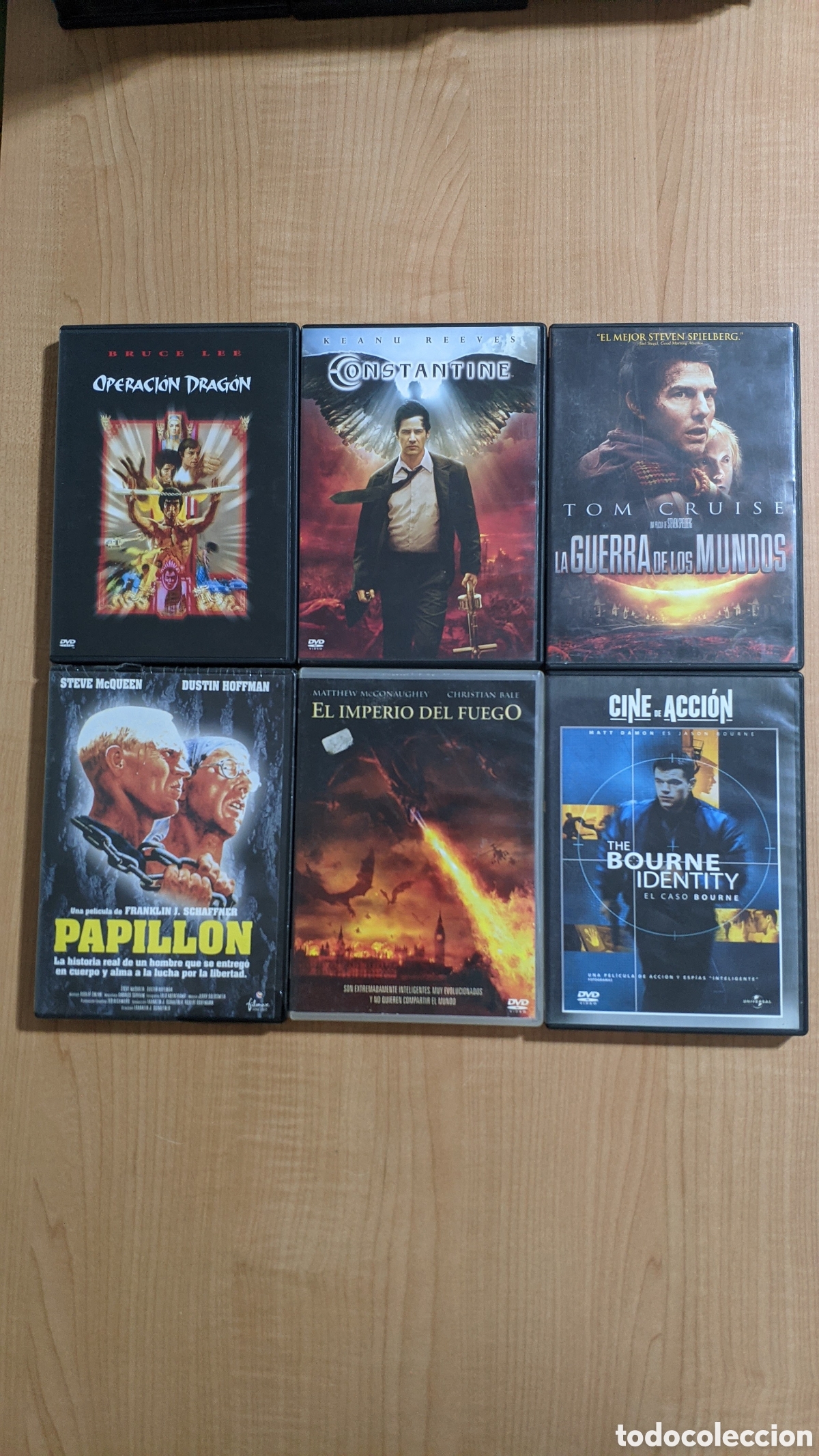 Cine: Lote 6 DVD Cine de Acci&oacute;n &ndash; Operaci&oacute;n Drag&oacute;n, Papillon, Bourne