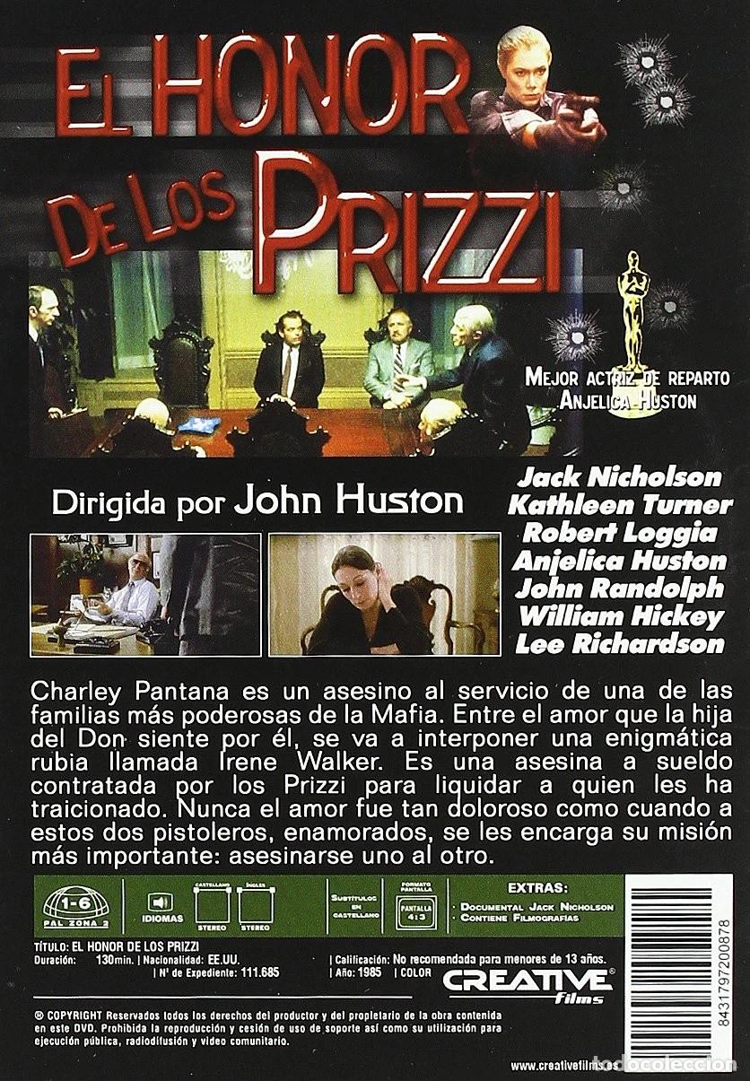 Cine: El honor de los Prizzi [DVD] - Foto 2
