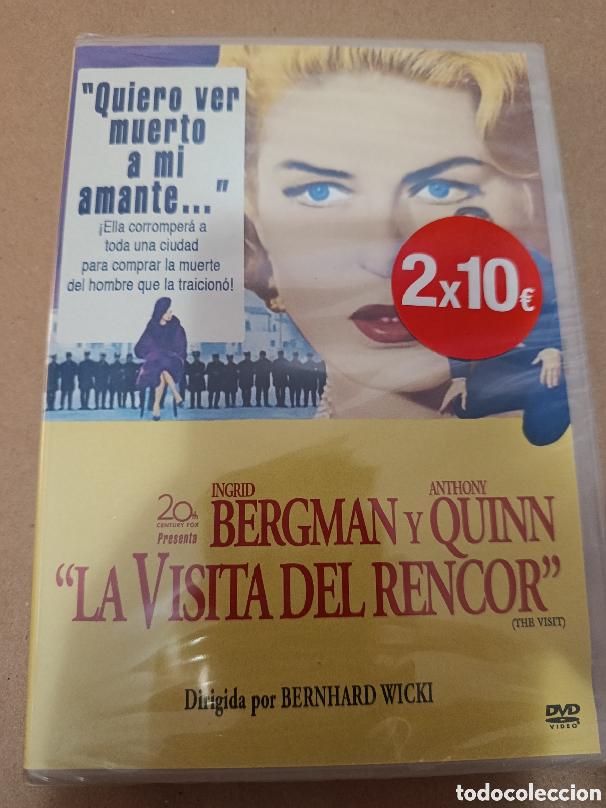 Cinema: Dvd. La visita del rencor. Precintado. Con Ingrid Bergman y Anthony Quinn.