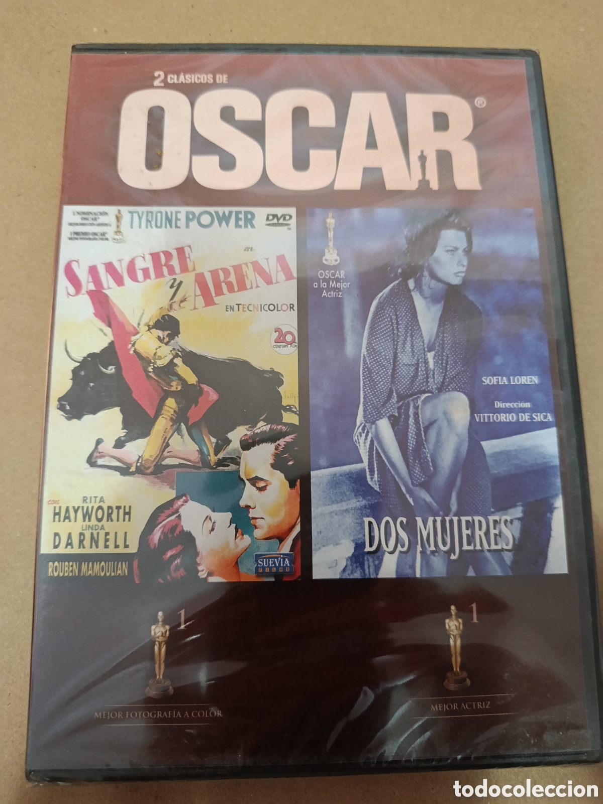 Cine: Dvd. Sangre y Arena + Dos mujeres. Precintado.