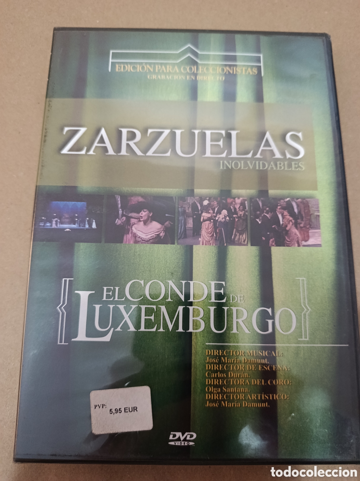 Cine: Dvd. Zarzuelas inolvidables. El Conde de Luxemburgo. Precintado.