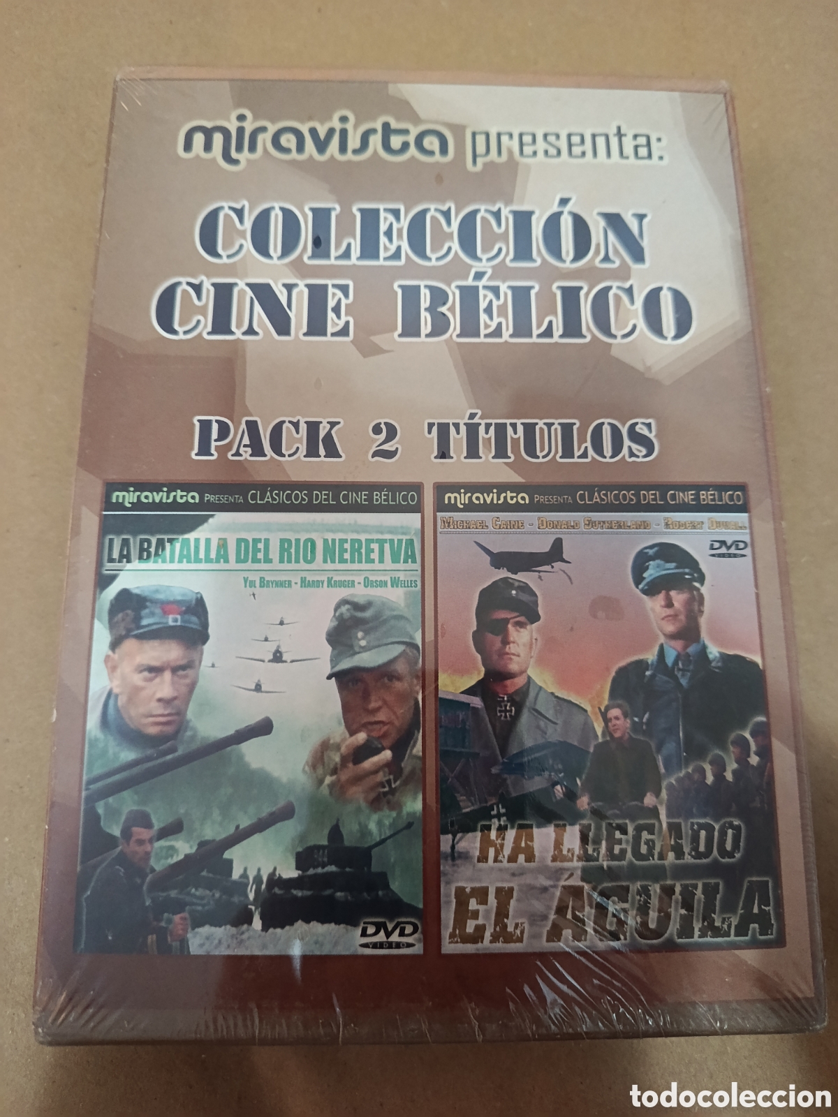 Cinema: 2 dvds. Ha llegado el &Aacute;guila + La batalla del R&iacute;o Neretva. Precintado.