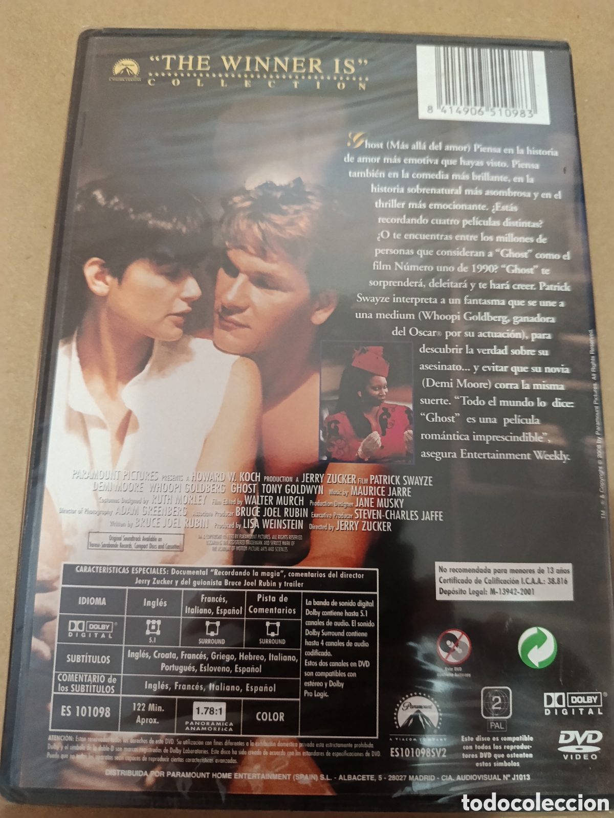 Cine: Dvd. Ghost. Precintado. - Foto 2