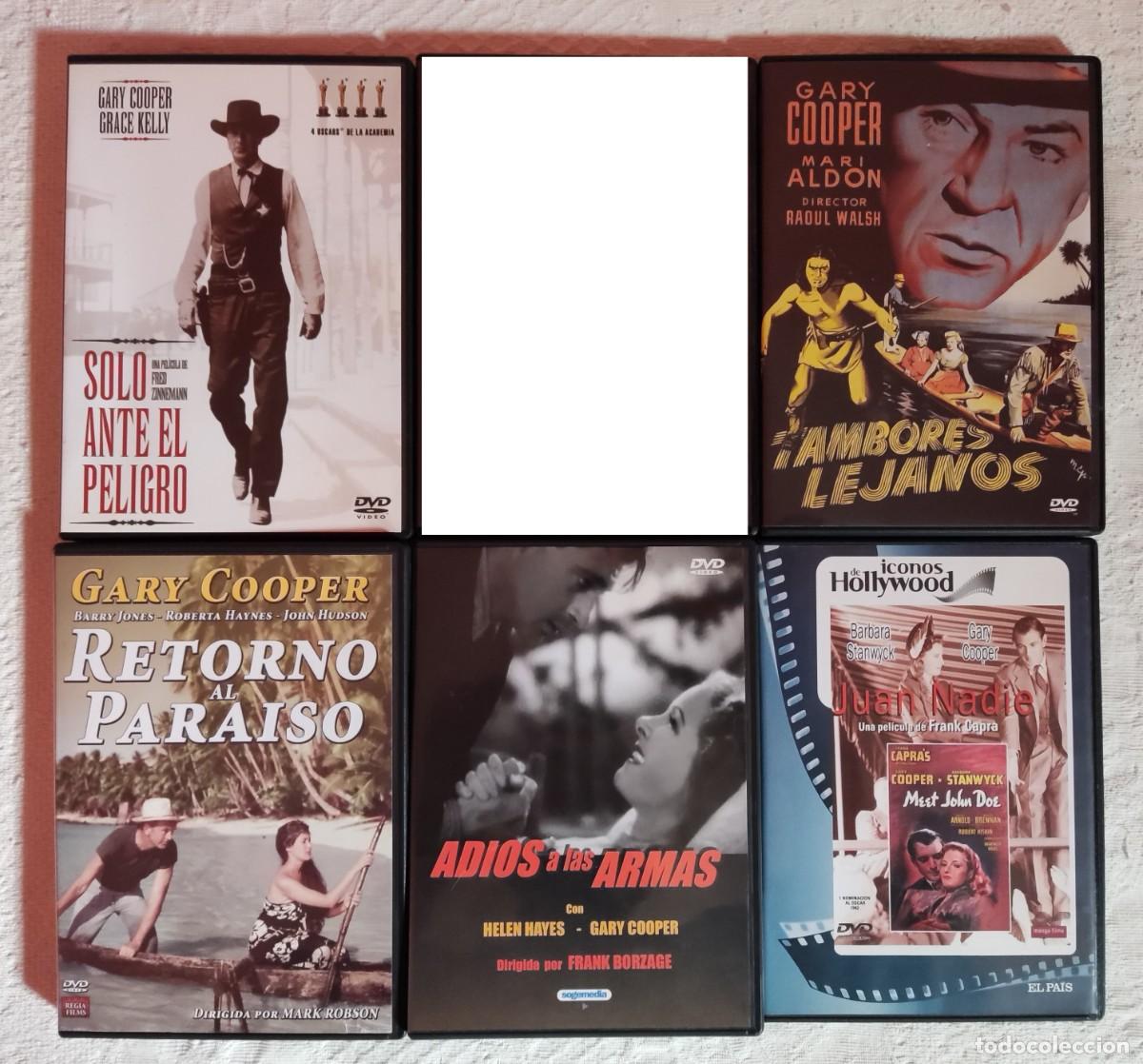 Cinema: Pack DVD Gary Cooper: Retorno al paraiso, Solo ante el peligro, Adios a las armas, juan nadie ...