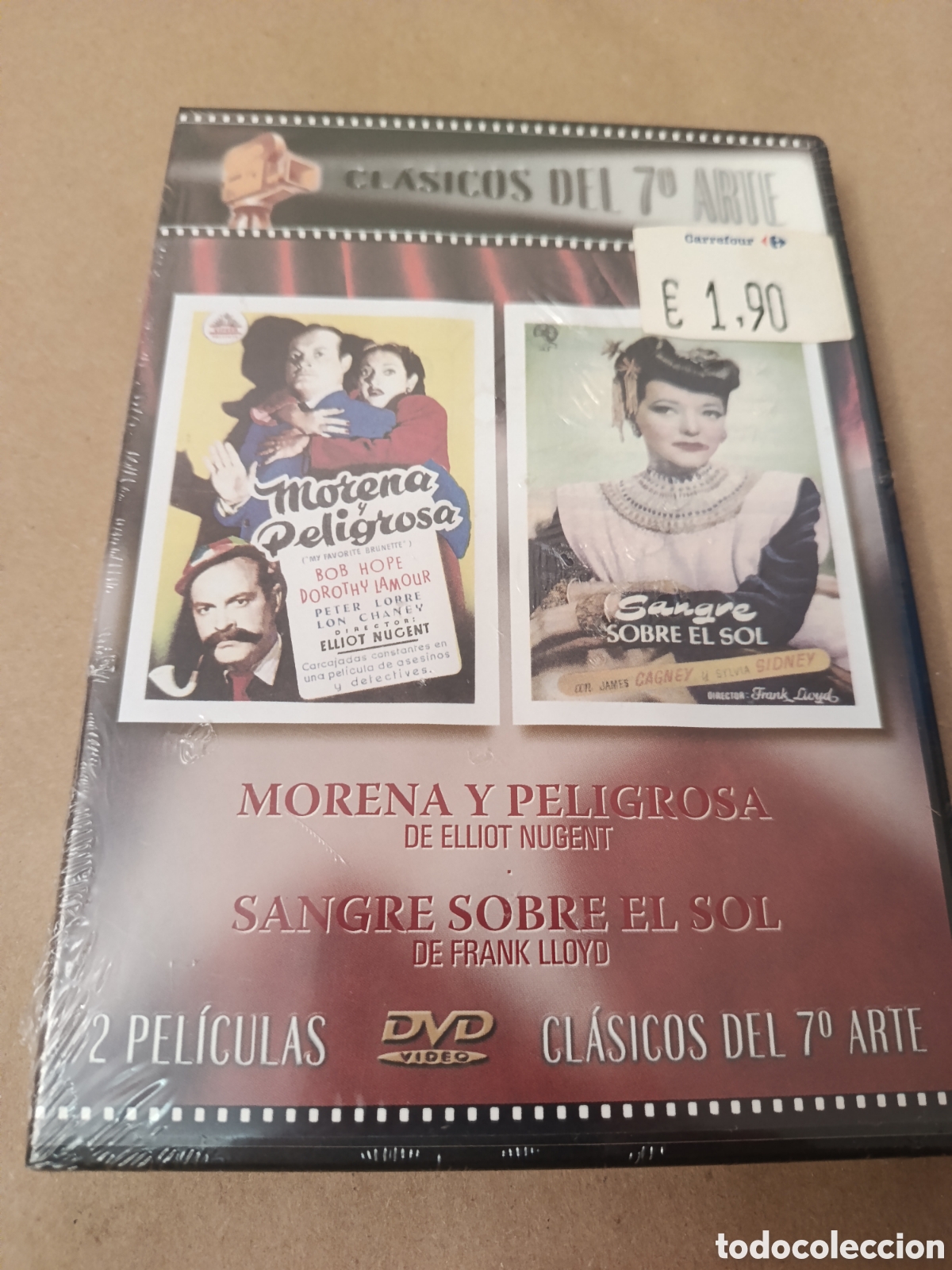 Cinema: Dvd. Morena y peligrosa + Sangre sobre el sol. Precintado.