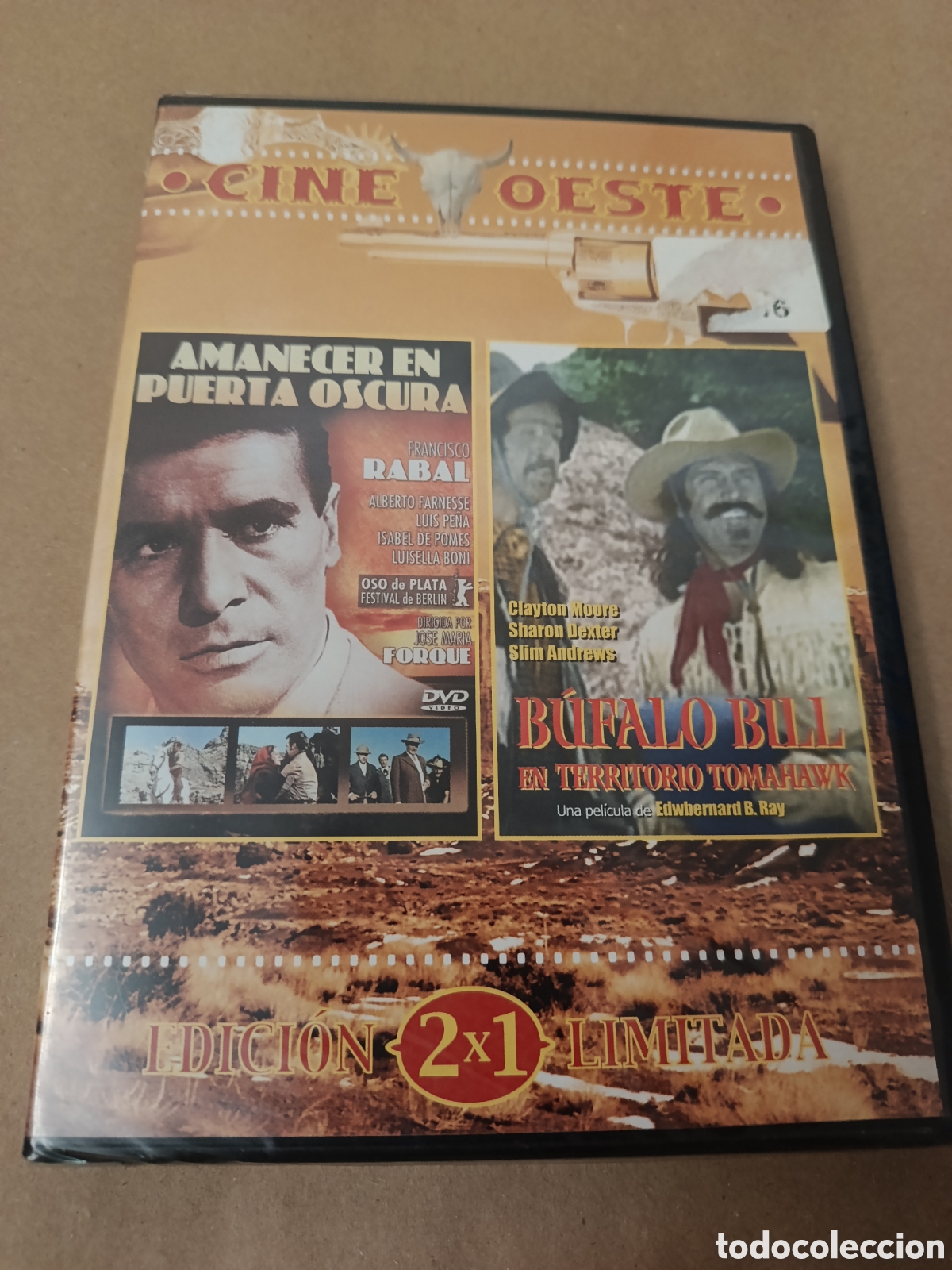 Cinema: Dvd. Amanecer en puerta oscura + Bufalo Bill. Precintado.