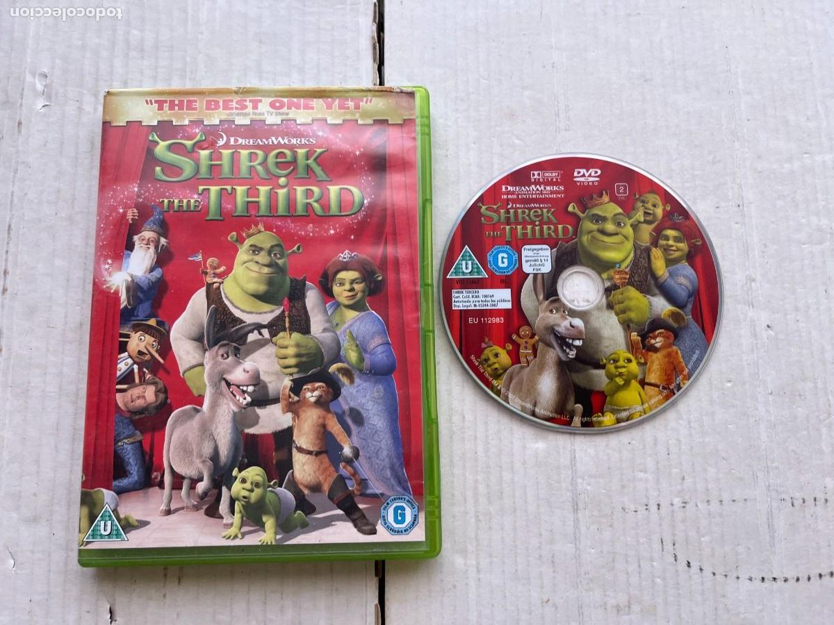 Cine: SHREK THE THIRD - PELICULA DVD KREATEN - INGLES - CAJA COLOR VERDE