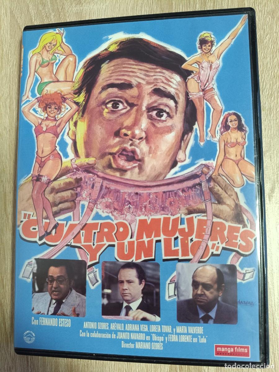 Cine: DVD - CUATRO MUJERES Y UN LIO - Fernando Esteso, Antonio Ozores, Arevalo, Fedra Lorente, Mariano Ozo