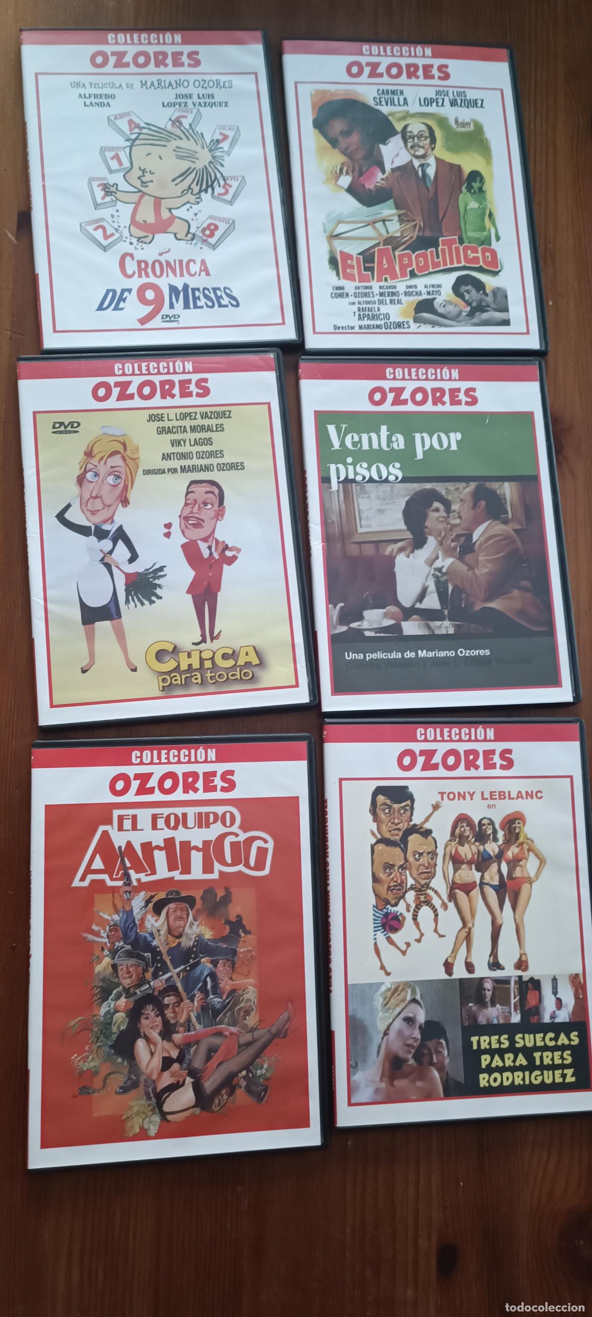 Cine: 6 peliculas DVD - COLECCION OZORES - Equipo AAHHGG - El apolitico - Chica para todo -