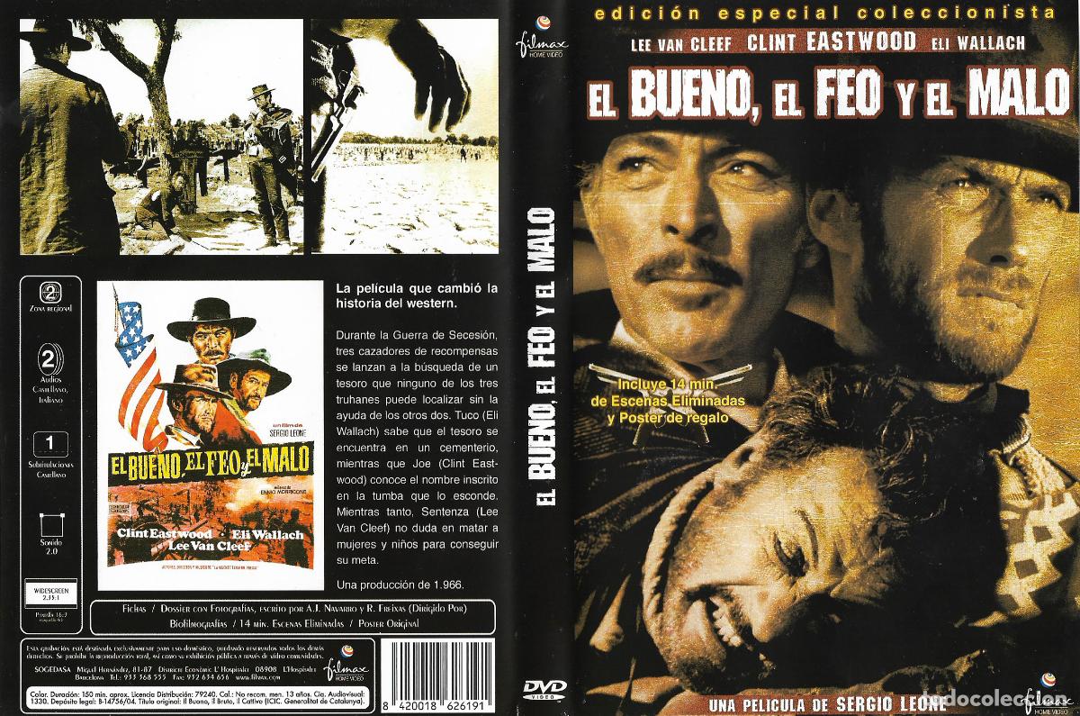 Cinema: EL BUENO, EL FEO, EL MALO. FILMAX. (En stock) Pel&iacute;cula DVD. (Best seller) (LIQUIDACION)