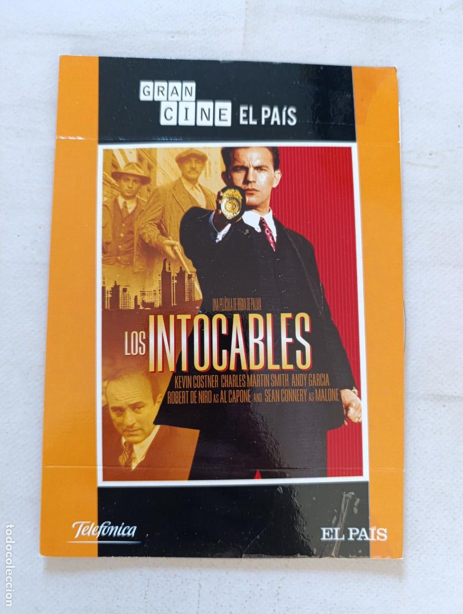 Cine: DVD LOS INTOCABLES - KEVIN COSTNER - FUNDA FINA CARTON (FL)