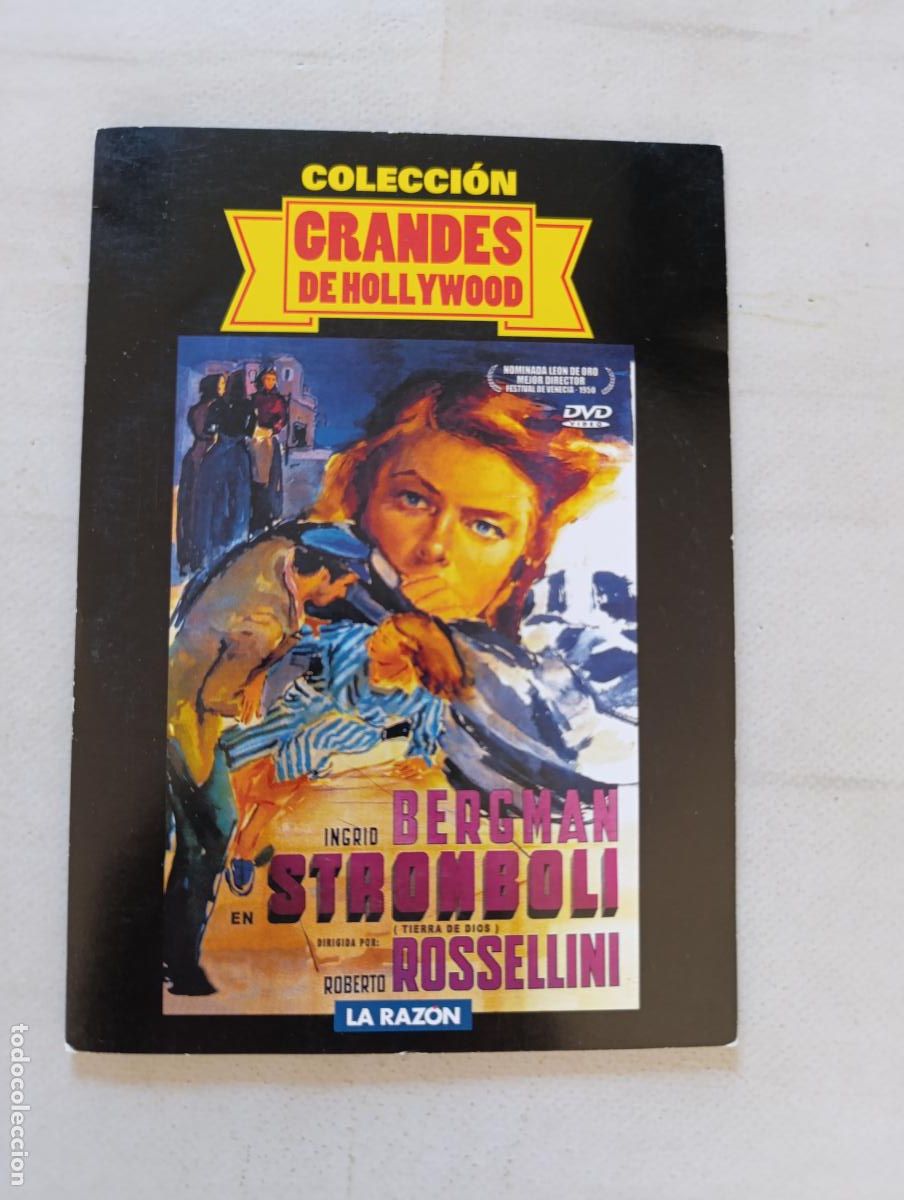 Cine: DVD STROMBOLI - ROBERTO ROSSELLINI - FUNDA FINA CARTON (FQ)