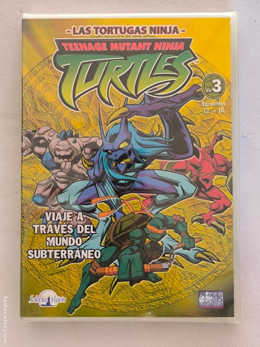 Cine: DVD LAS TORTUGAS NINJA VOL. 3 - TEENAGE MUTANT NINJA TURTLES - NUEVO, PRECINTADO (FN)