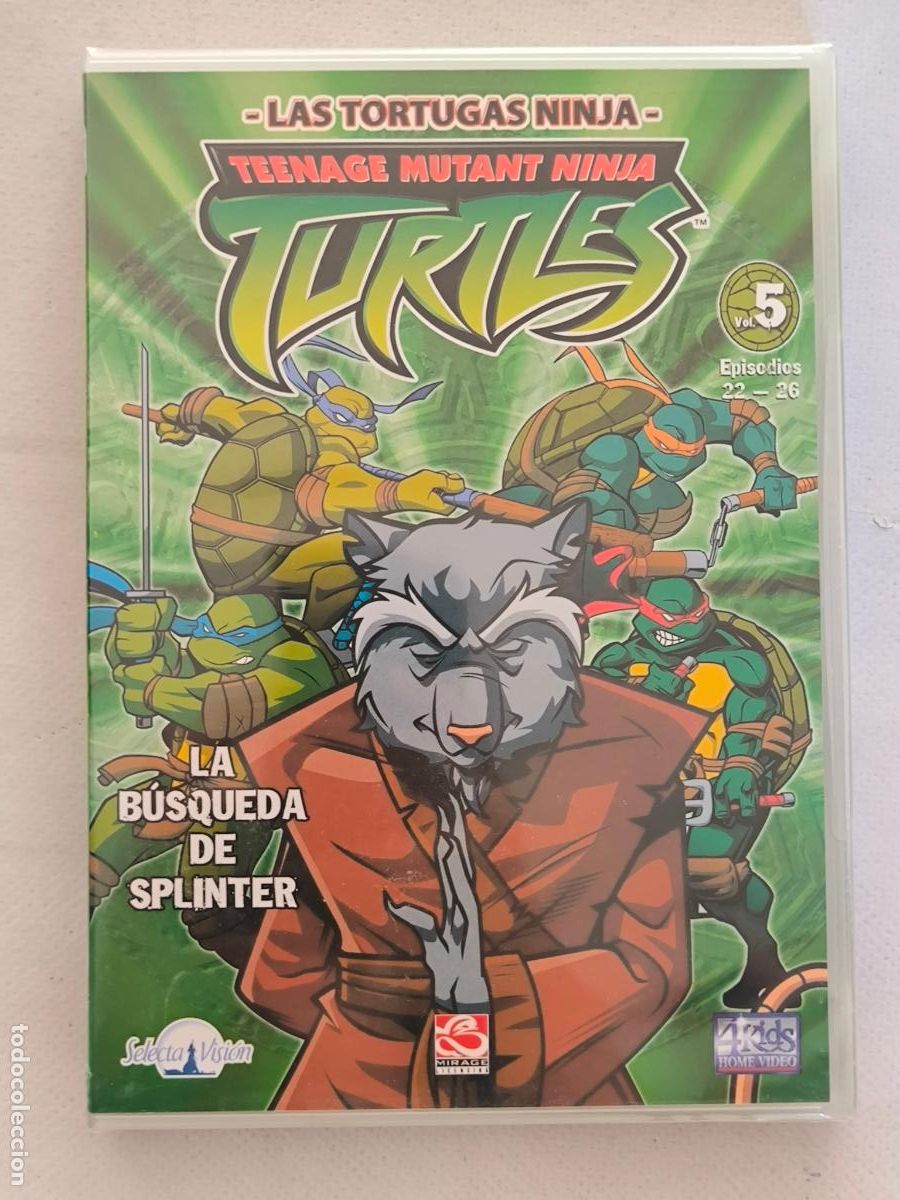 Cine: DVD LAS TORTUGAS NINJA VOL. 5 - TEENAGE MUTANT NINJA TURTLES - NUEVO, PRECINTADO (FN)