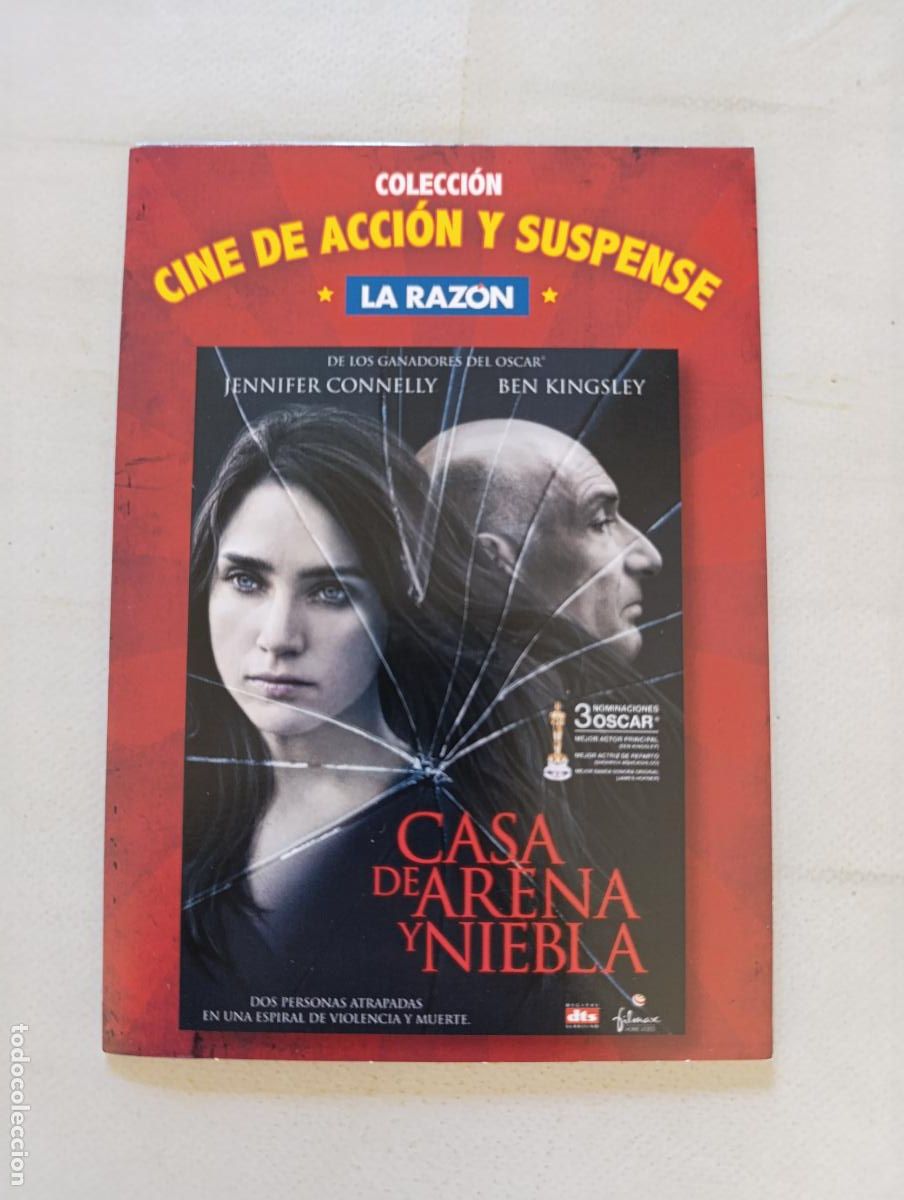 Cine: DVD CASA DE ARENA Y NIEBLA - JENNIFER CONNELLY - FUNDA FINA CARTON (09)