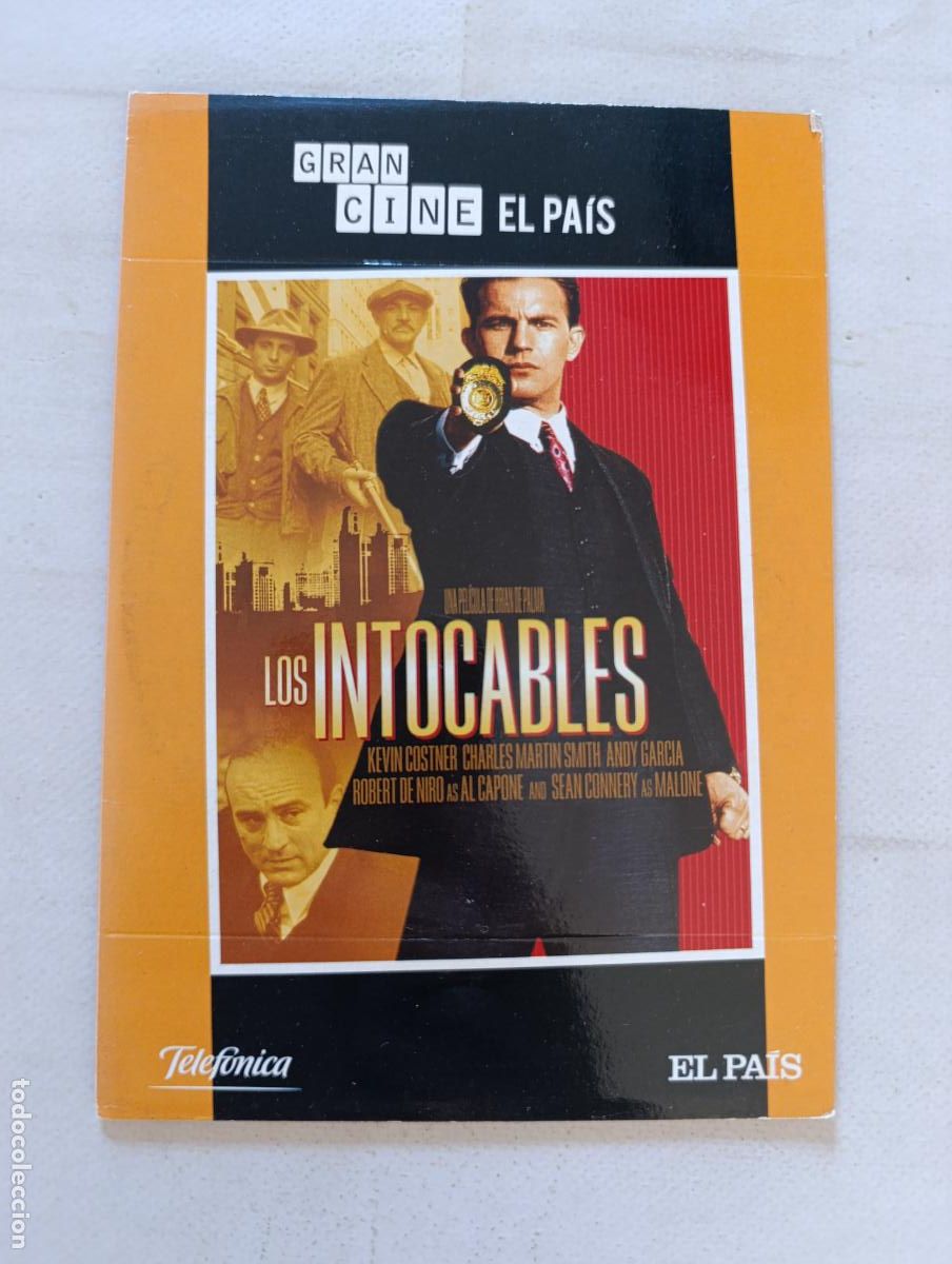 Cine: DVD LOS INTOCABLES - KEVIN COSTNER - FUNDA FINA CARTON (09)