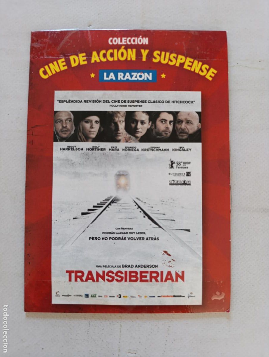 Cine: DVD TRANSSIBERIAN - BRAD ANDERSON - FUNDA FINA CARTON (09)