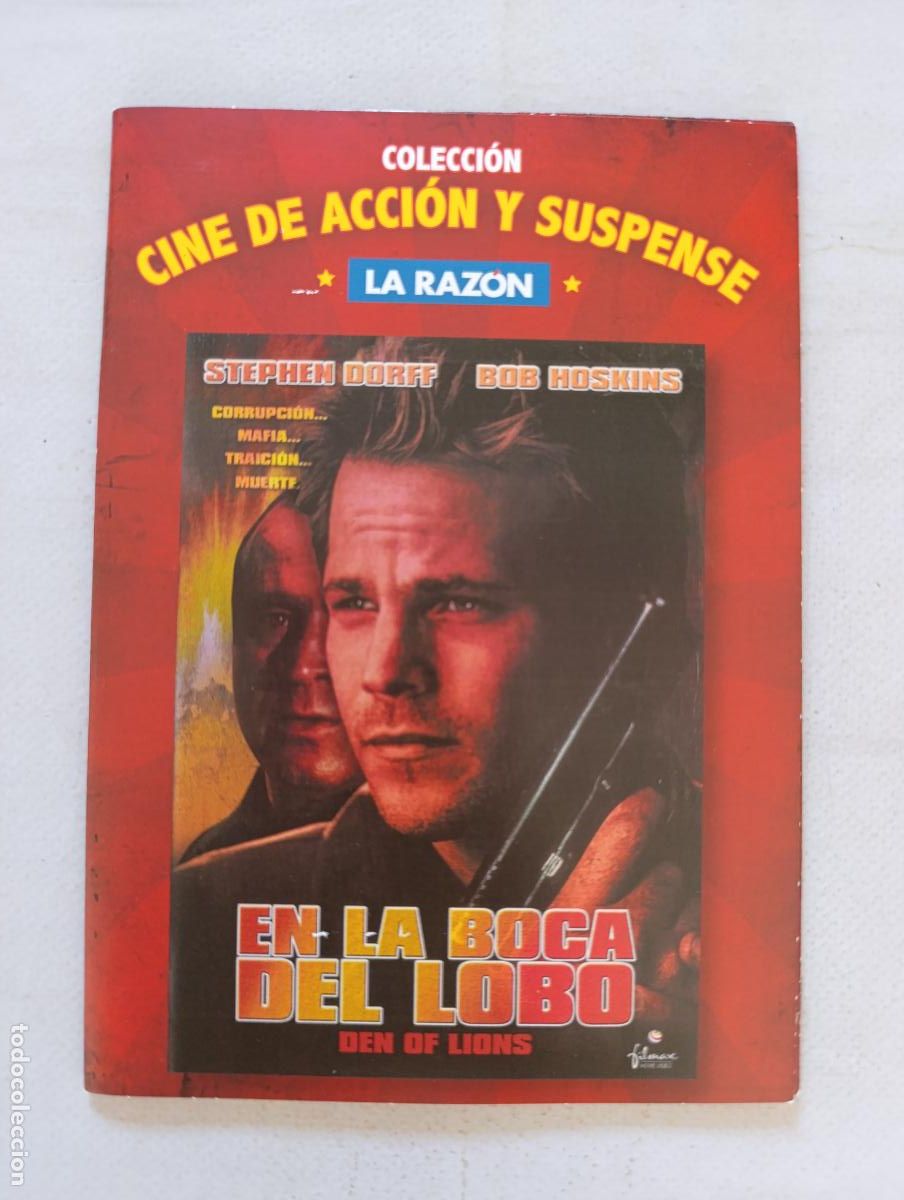 Cine: DVD EN LA BOCA DEL LOBO - FUNDA FINA CARTON (013)