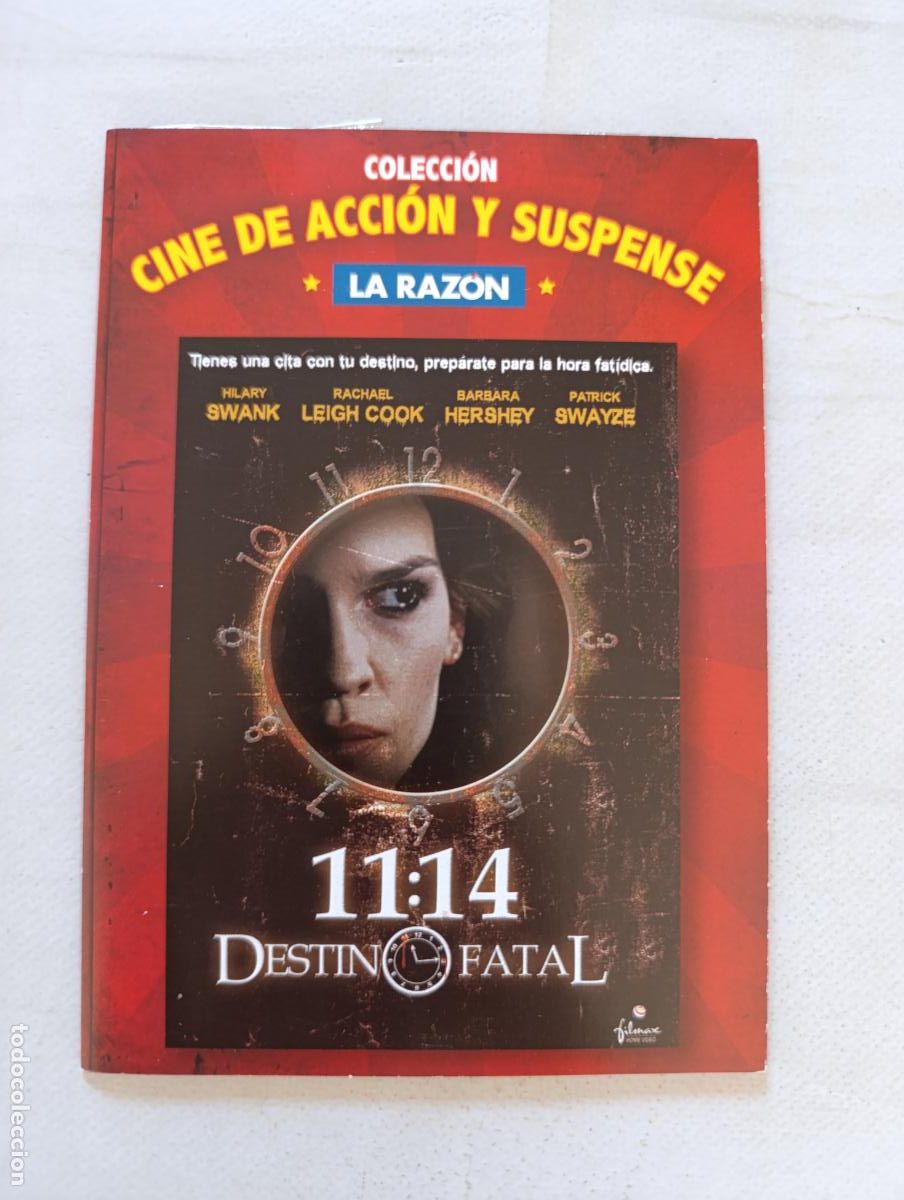 Cine: DVD 11:14 DESTINO FATAL - HILARY SWANK - FUNDA FINA CARTON (018)