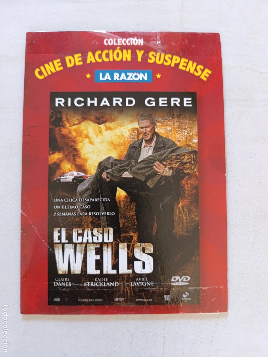 Cine: DVD EL CASO WELLS - RICHARD GERE - FUNDA FINA CARTON (018)