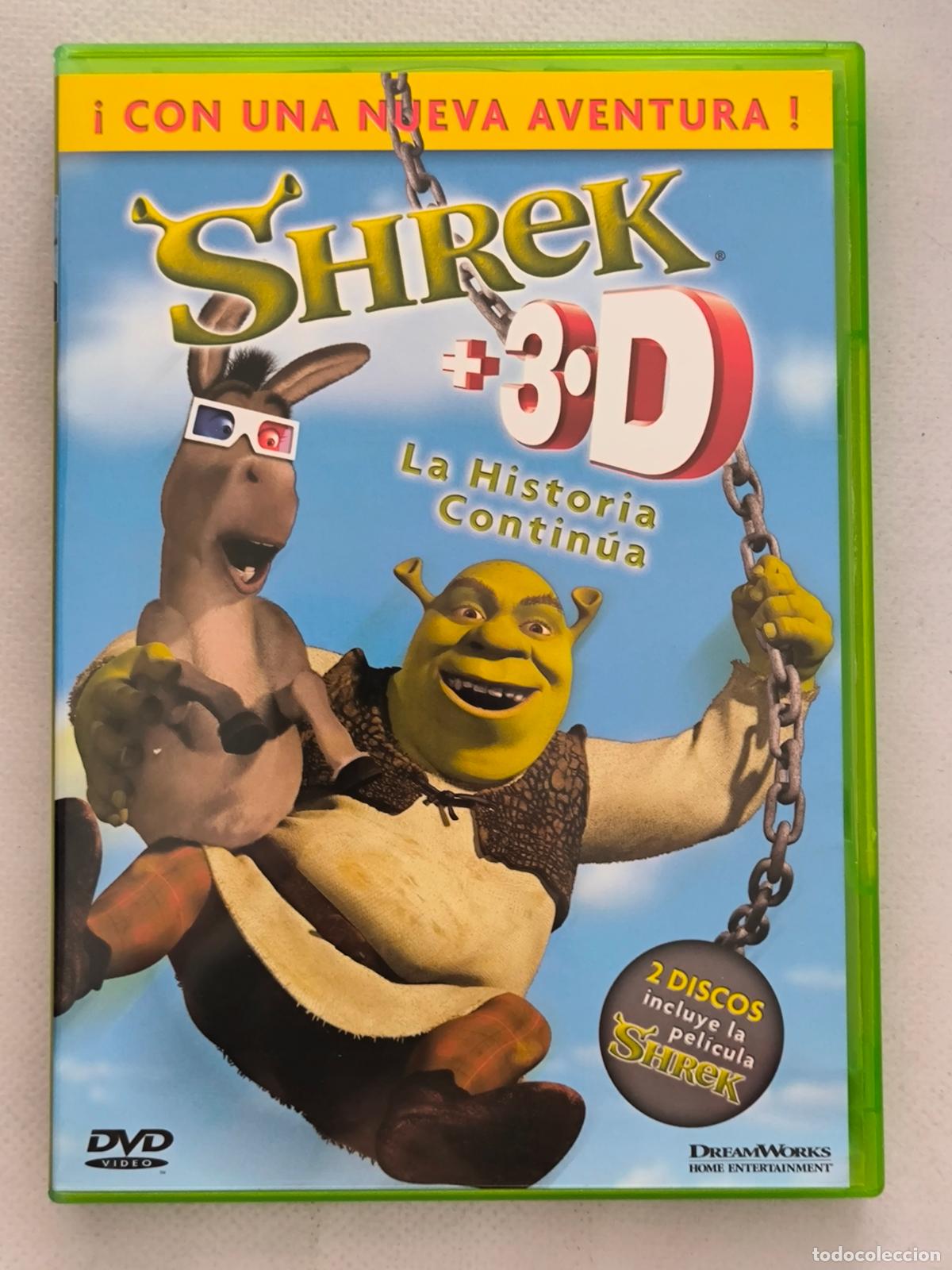 Cine: DVD SHREK - EDICION ESPECIAL 2 DISCOS - INCLUYE VERSION 2D Y 3D - SIN GAFAS (025)