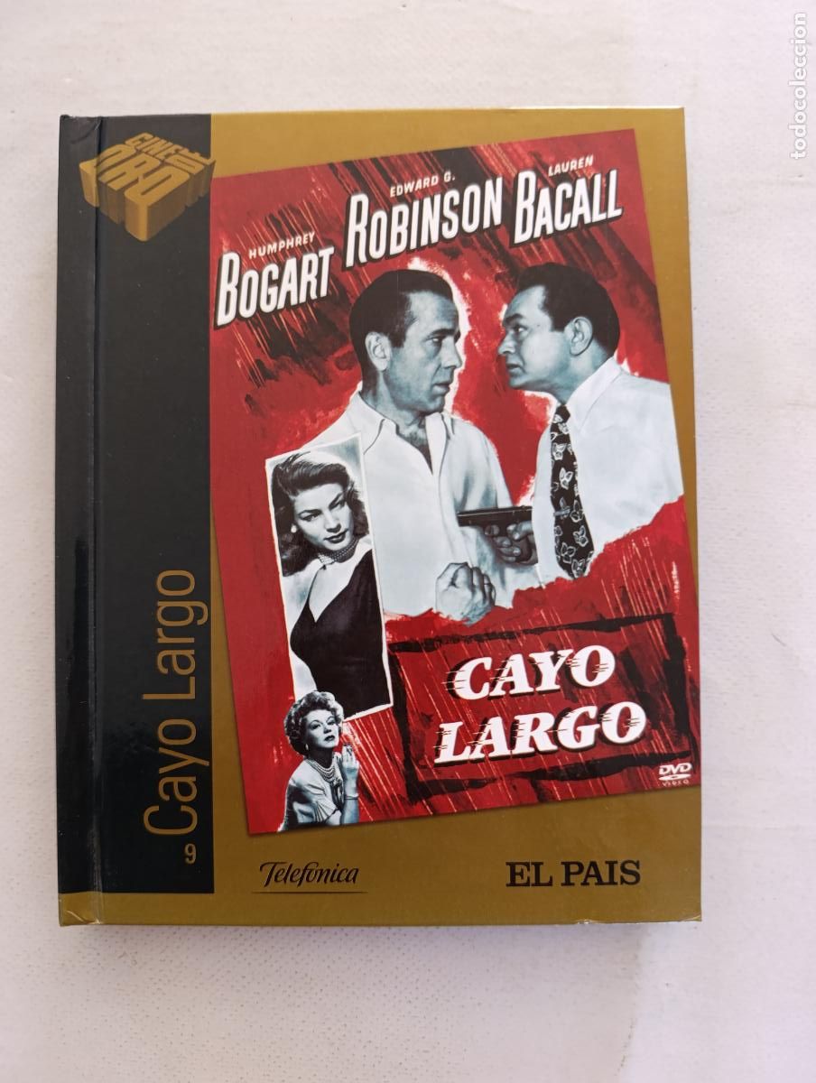 Cine: DVD + LIBRO CAYO LARGO - HUMPHREY BOGART (026)