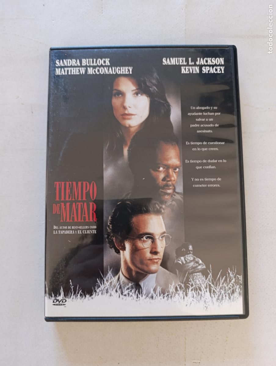 Cine: DVD TIEMPO DE MATAR - SANDRA BULLOCK, SAMIEL L. JACKSON, KEVIN SPACEY, MATTHEW MCCONAUGHEY (070w)