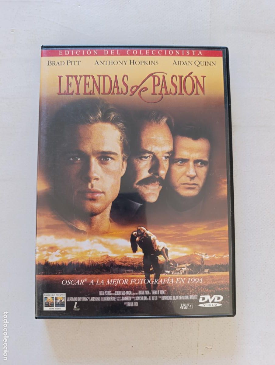 Cine: DVD LEYENDAS DE PASION - EDICION COLECCIONISTA - BRAD PITT, ANTHONY HOPKINS (109)
