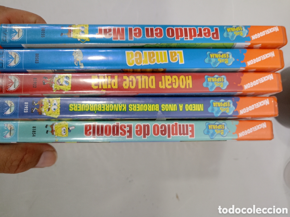 Cine: DVD Bob esponja lote 5 pel&iacute;culas episodios