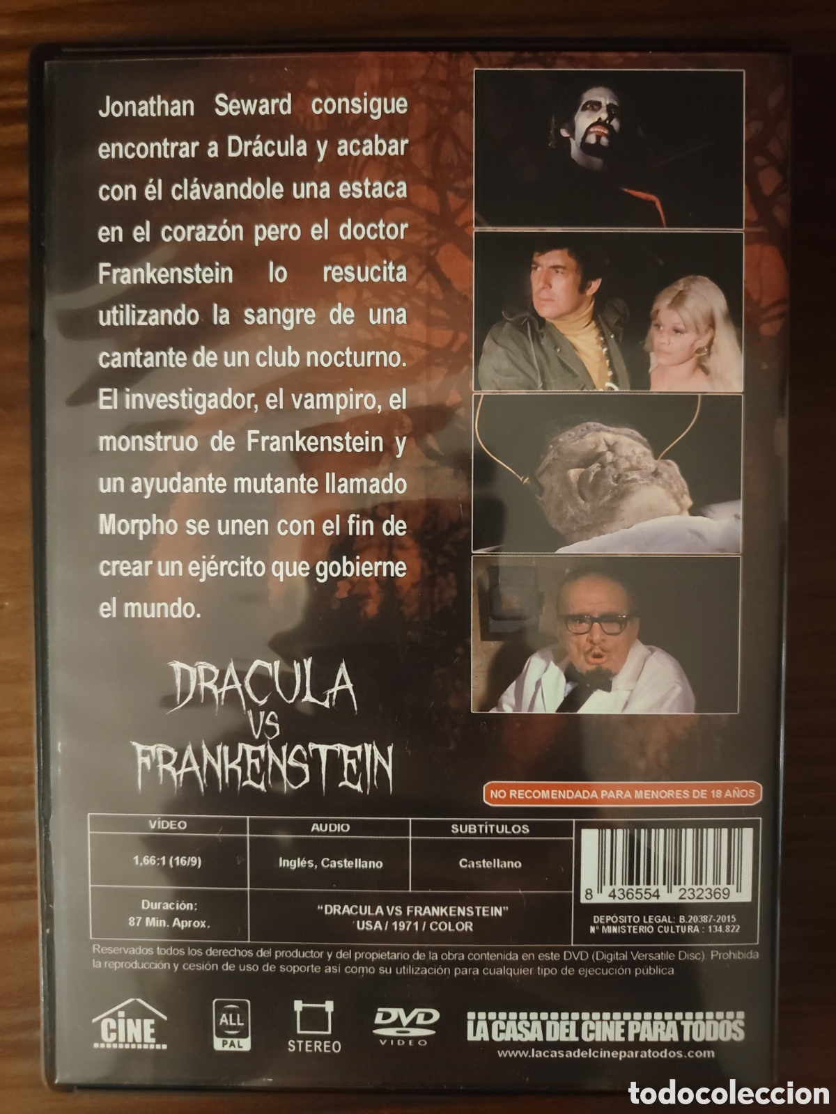 Cine: Dr&aacute;cula vs Frankenstein. Dvd - Foto 2