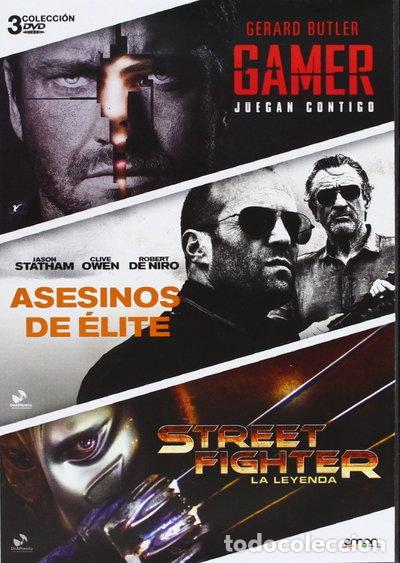 Cine: Pack: Gamer + Street Fighter + Asesinos De &Eacute;lite- 8435153732959