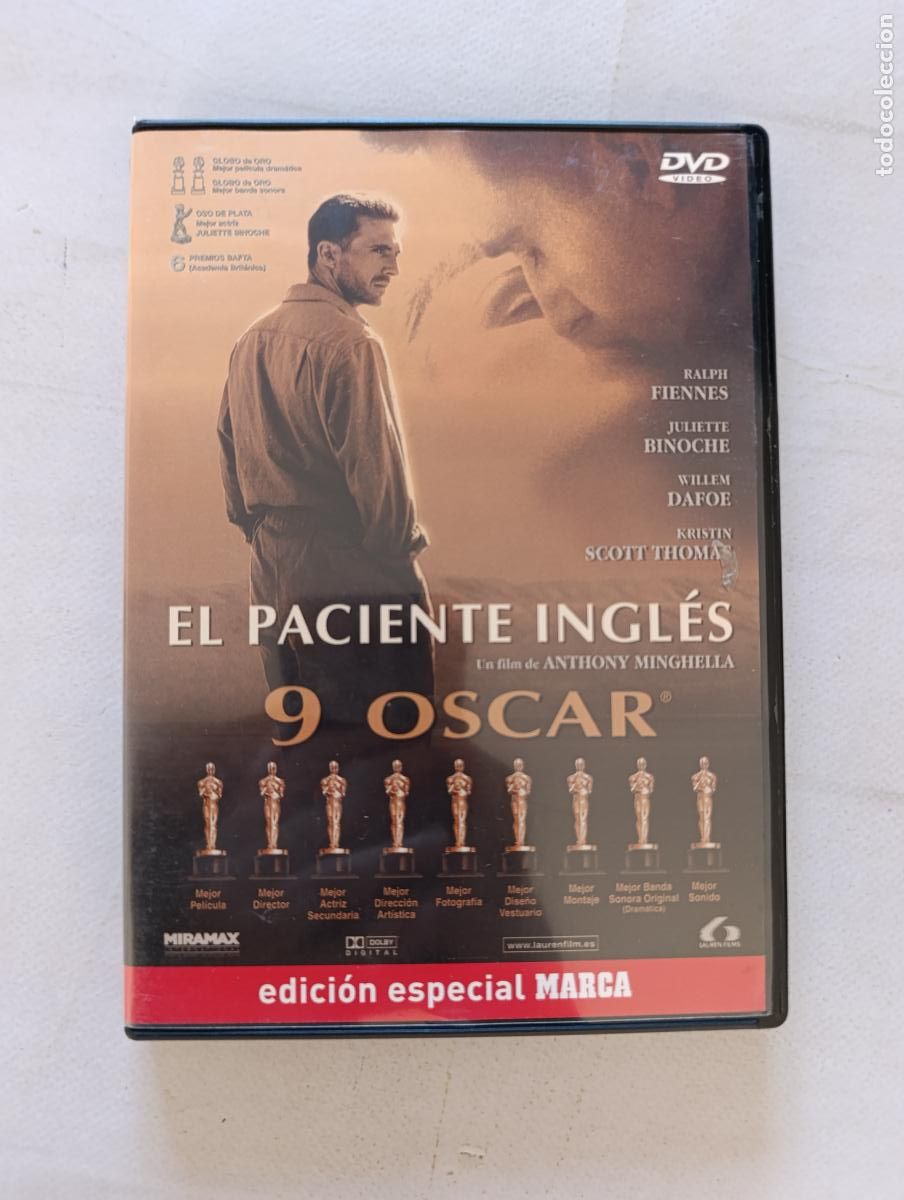 Cine: DVD EL PACIENTE INGLES - RALPH FIENNES, JULIETTE BINOCHE (146)