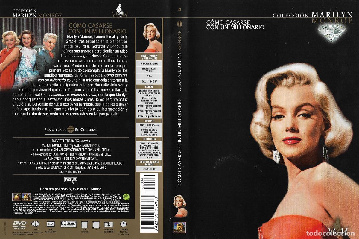 Cine: COMO CASARSE CON UN MILLONARIO. PROMETHEUS ENTERTAINMENT. Pel&iacute;cula DVD. (Best seller) (LIQUIDACION)