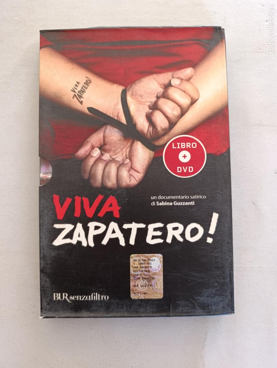 Cine: DVD + LIBRO VIVA ZAPATERO! - UN DOCUMENTAL DE SABINA GUZZANTI (161w)