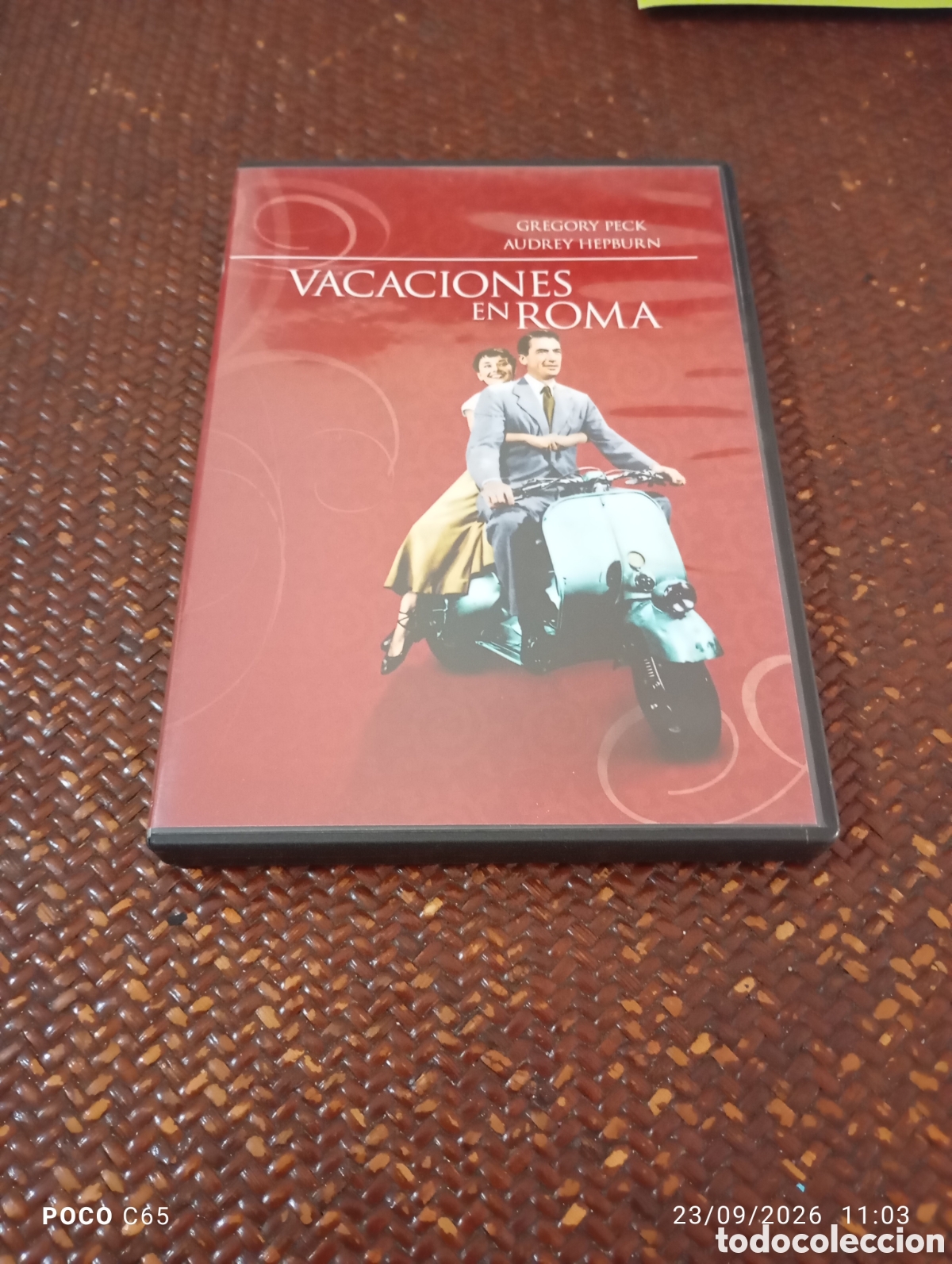 Cine: Vacaciones en roma DVD como nuevo