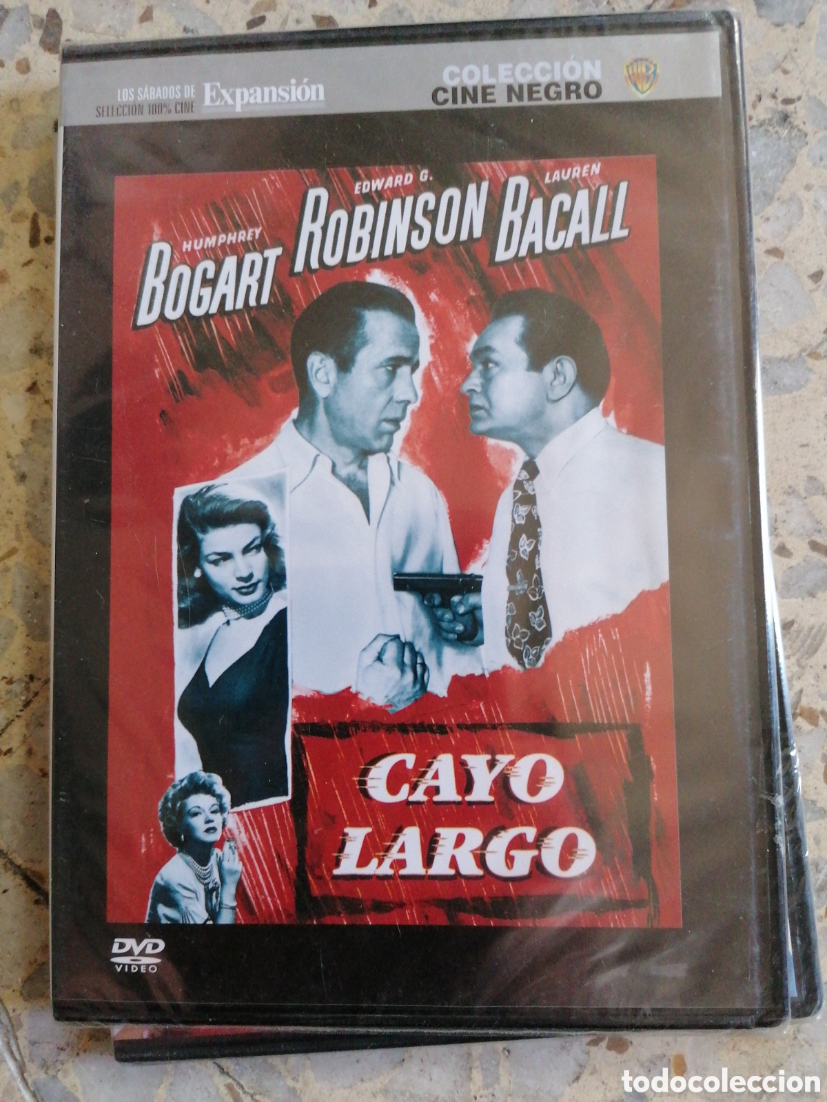 Kino: DVD CAYO LARGO NUEVO PRECINTADO COLLECCION CINE NEGRO CAJA FINA SLIM HUMPHREY BOGART