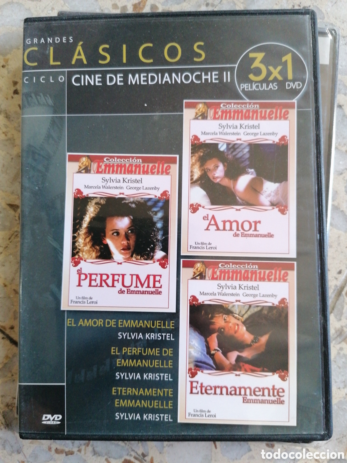 Kino: DVD CINE DE MEDIANOCHE II CAJA FINA SLIM EL PERFUME EL AMOR DE EMMANUELLE ETERNAMENTE EMMANUELLE